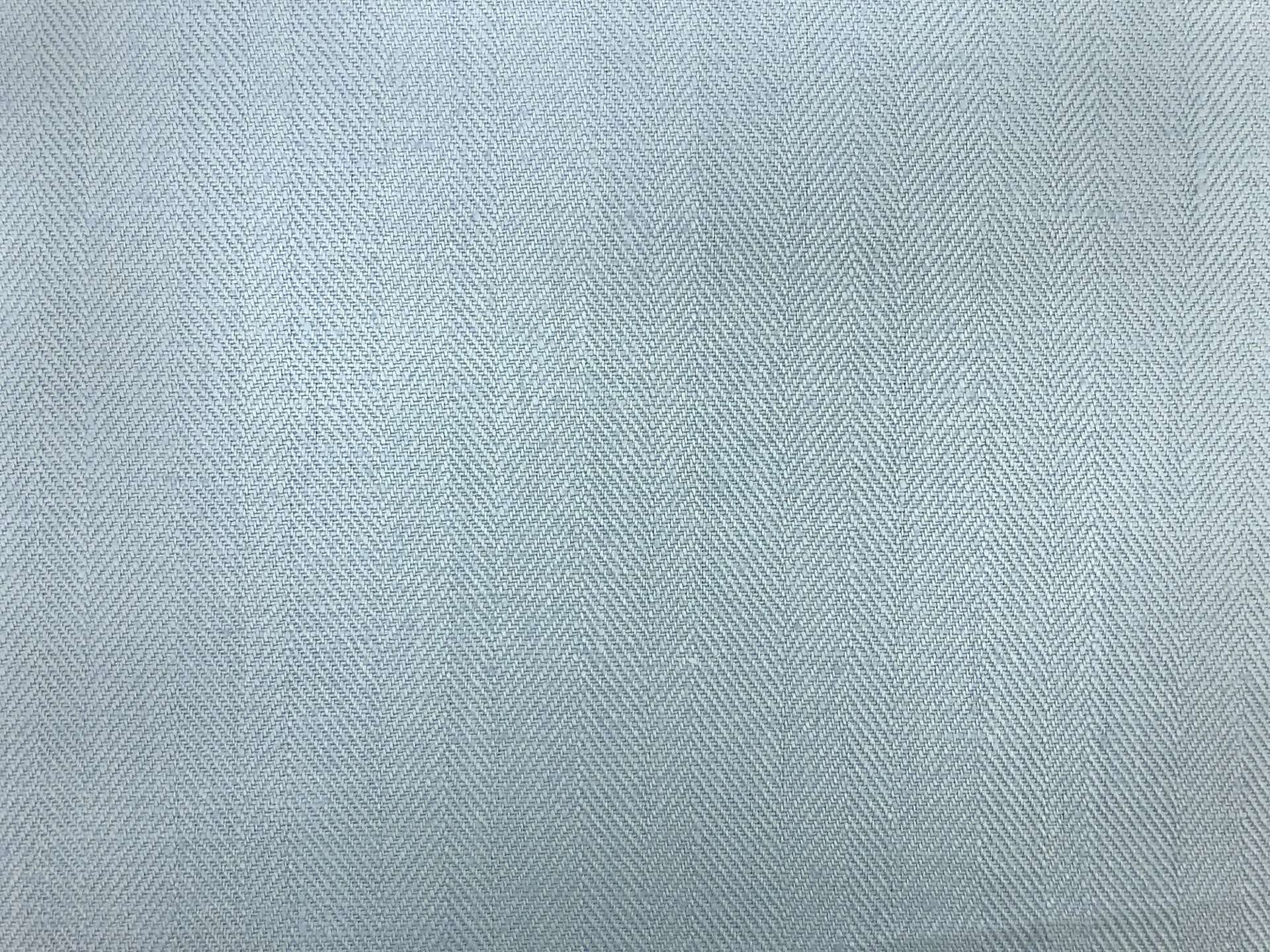 Upholstery Linen Herringbone in Sky