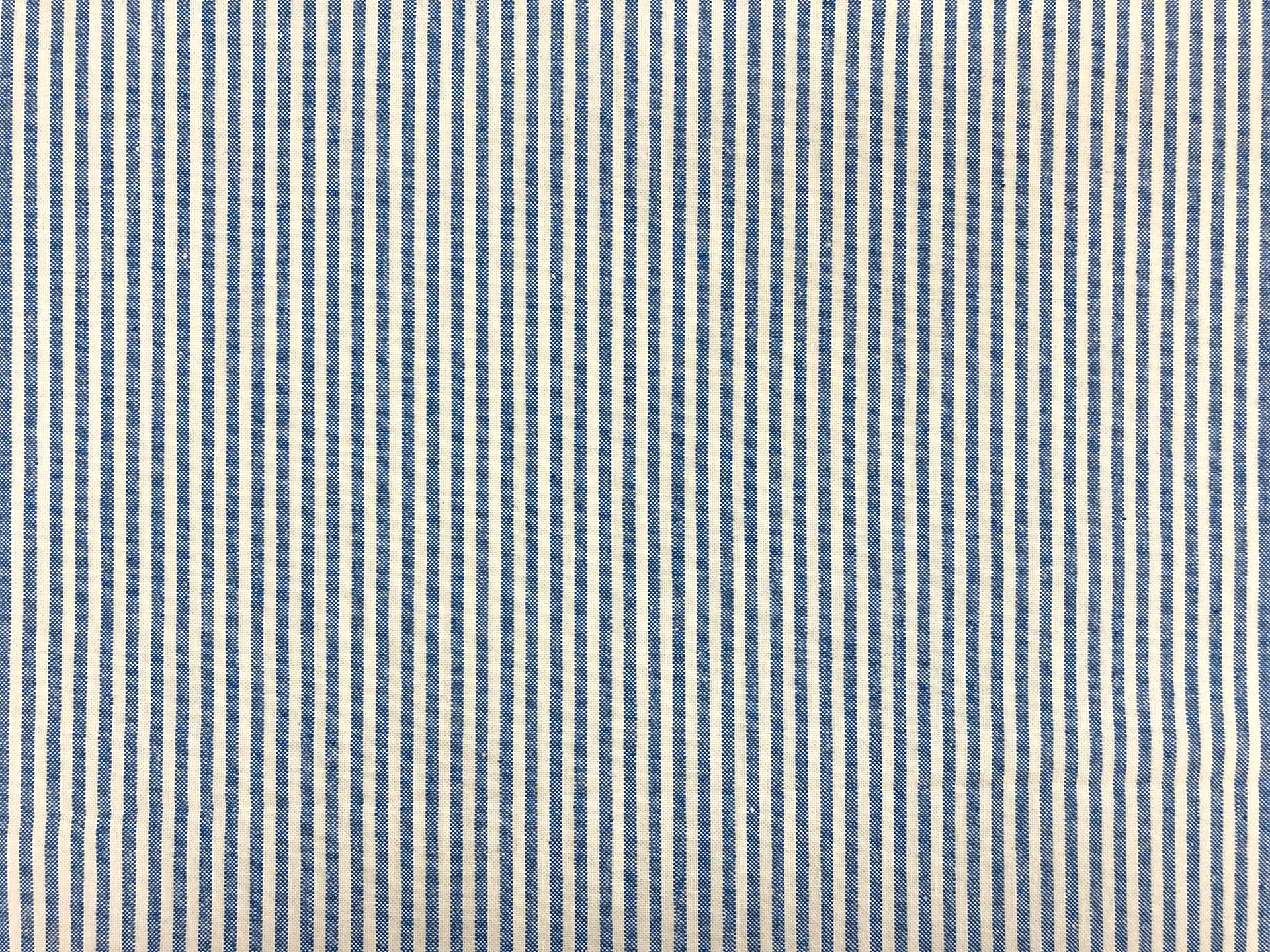 Cotton Canvas 1/8" Stripe in French Blue