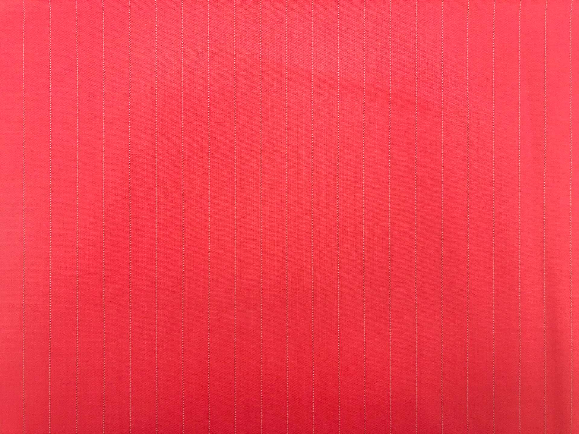 Italian Stretch Wool Stripe Suiting in Coral