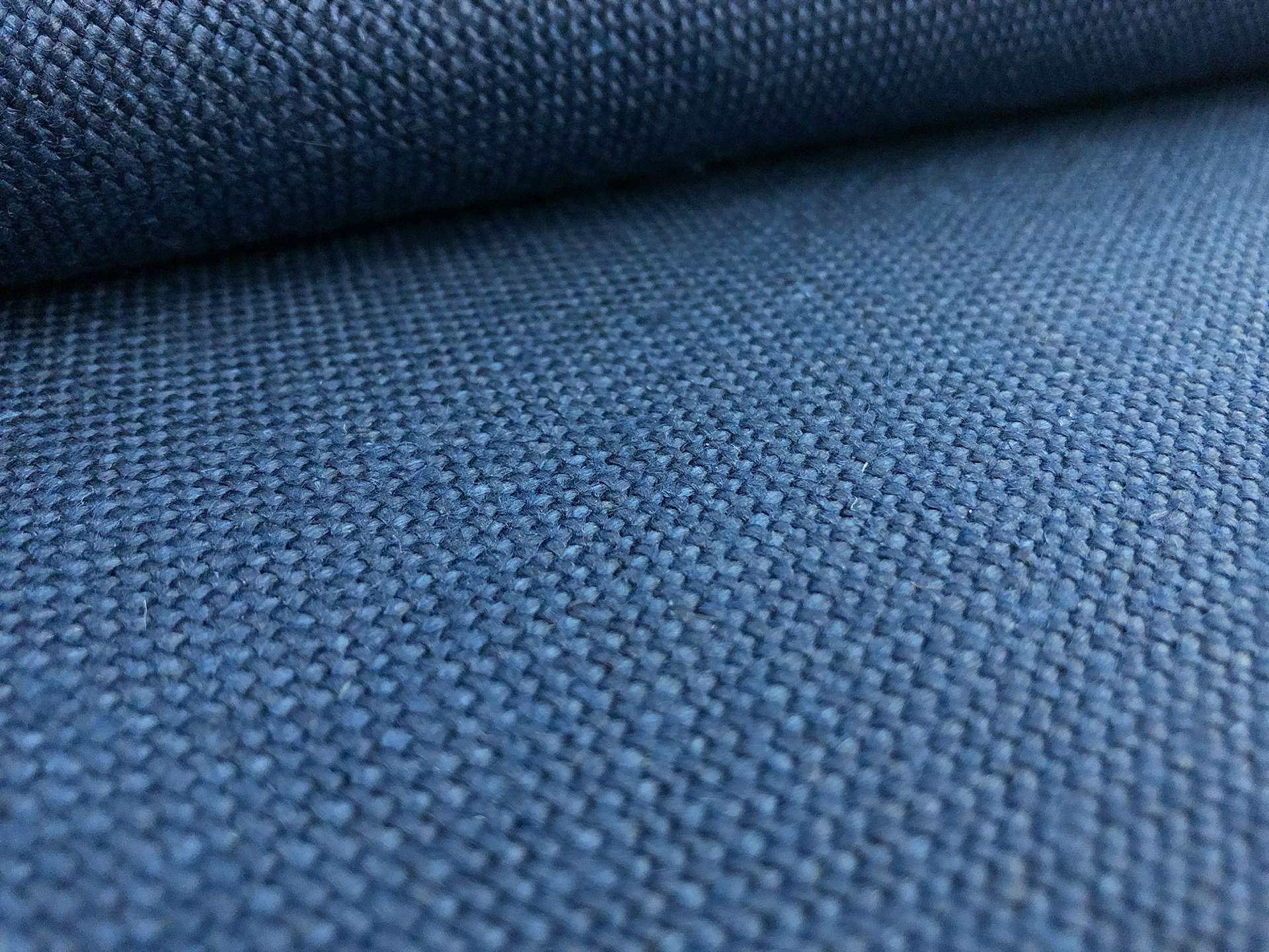 Linen Upholstery in New Indigo