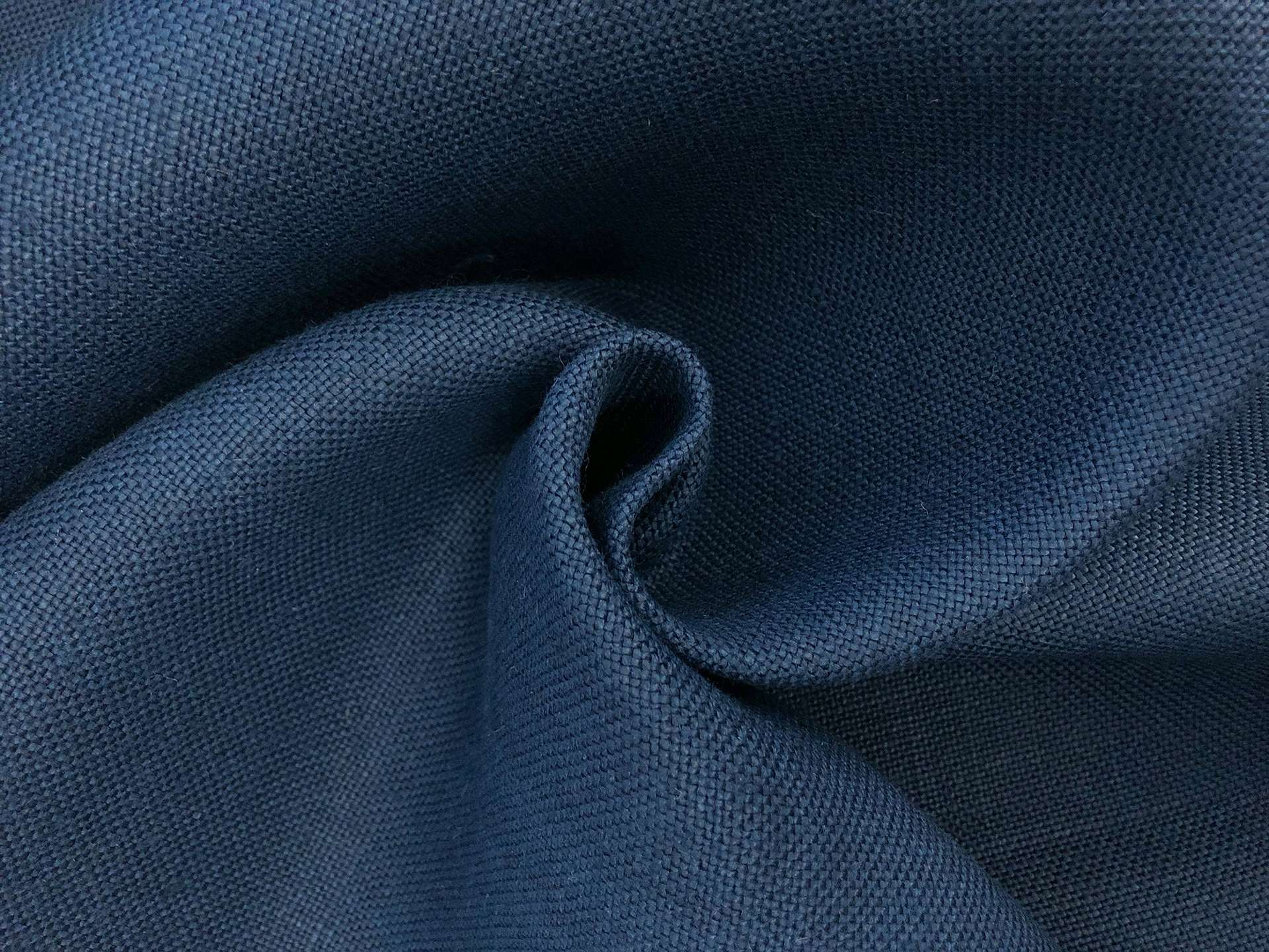Linen Upholstery in New Indigo