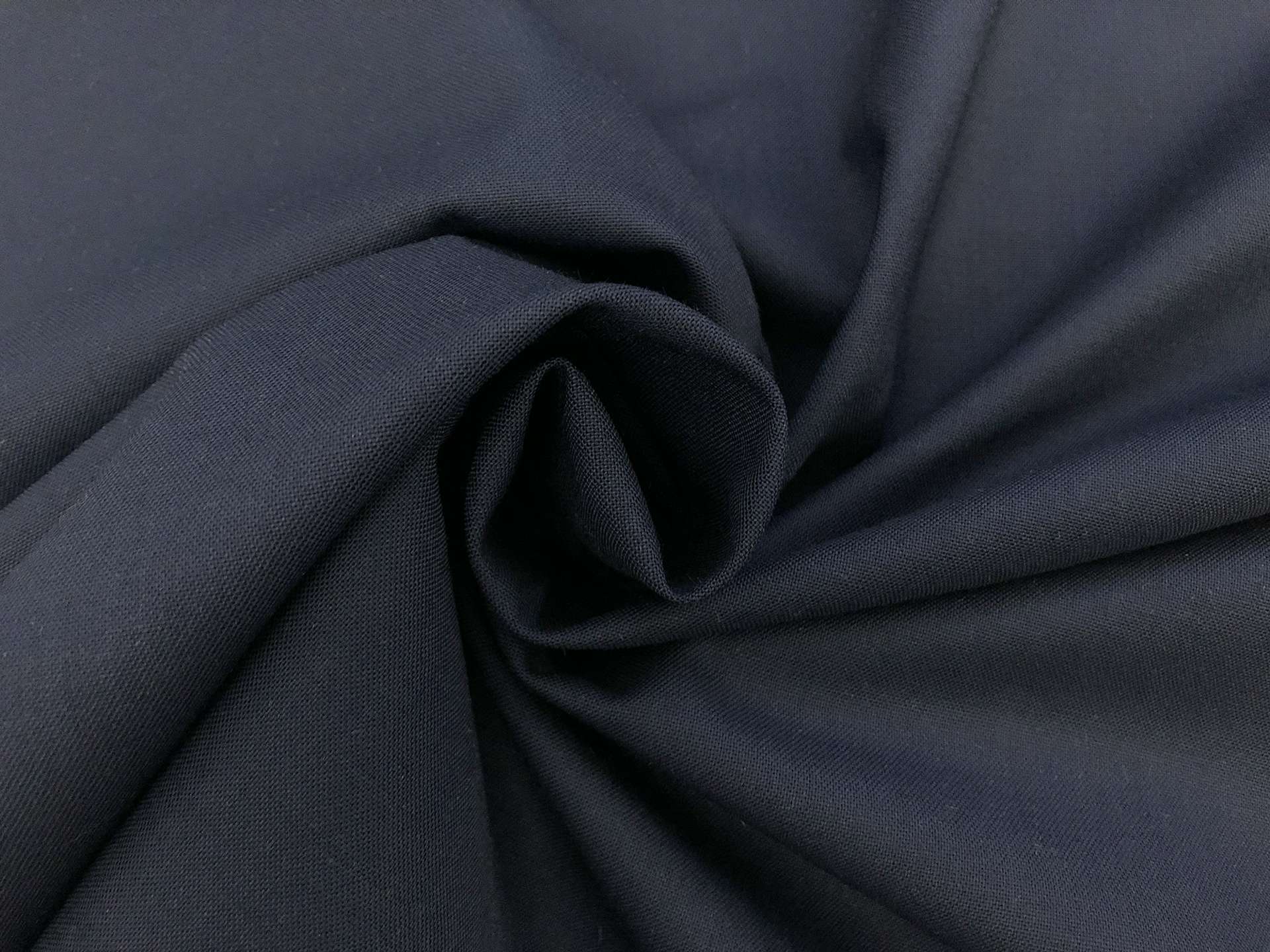 Italian Stretch Wool Blend Suiting in Navy