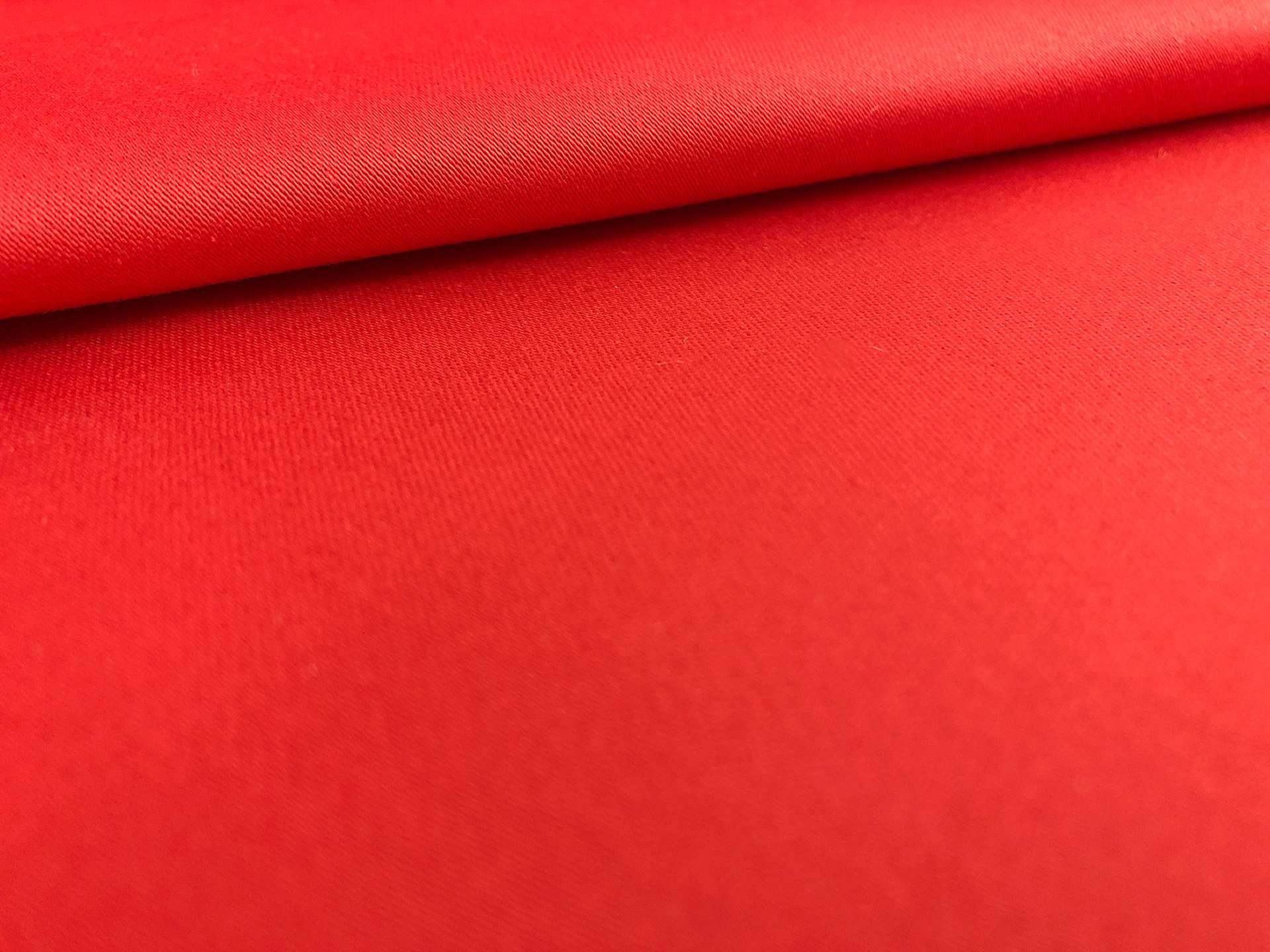 Italian Stretch Cotton Sateen in Red