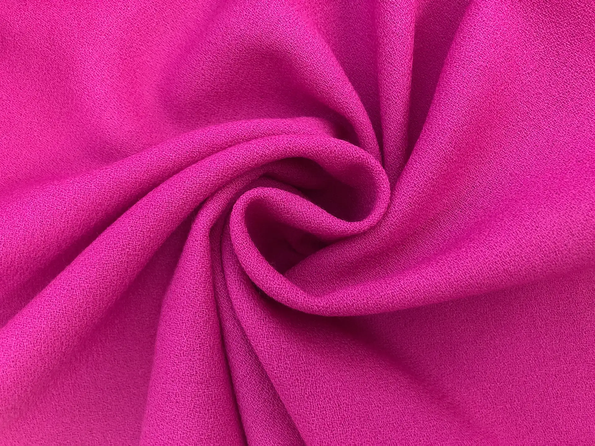 Italian Wool Crepe in Fuchsia