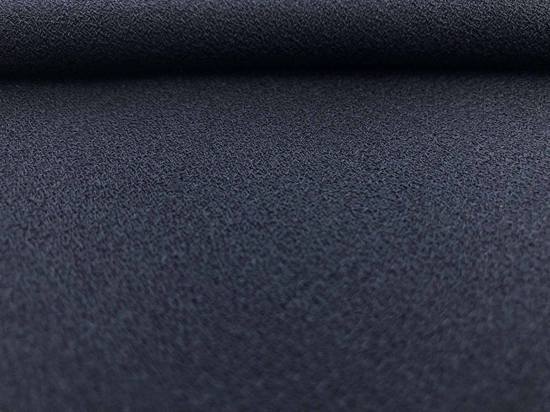 Italian Wool Crepe in Blu Navy