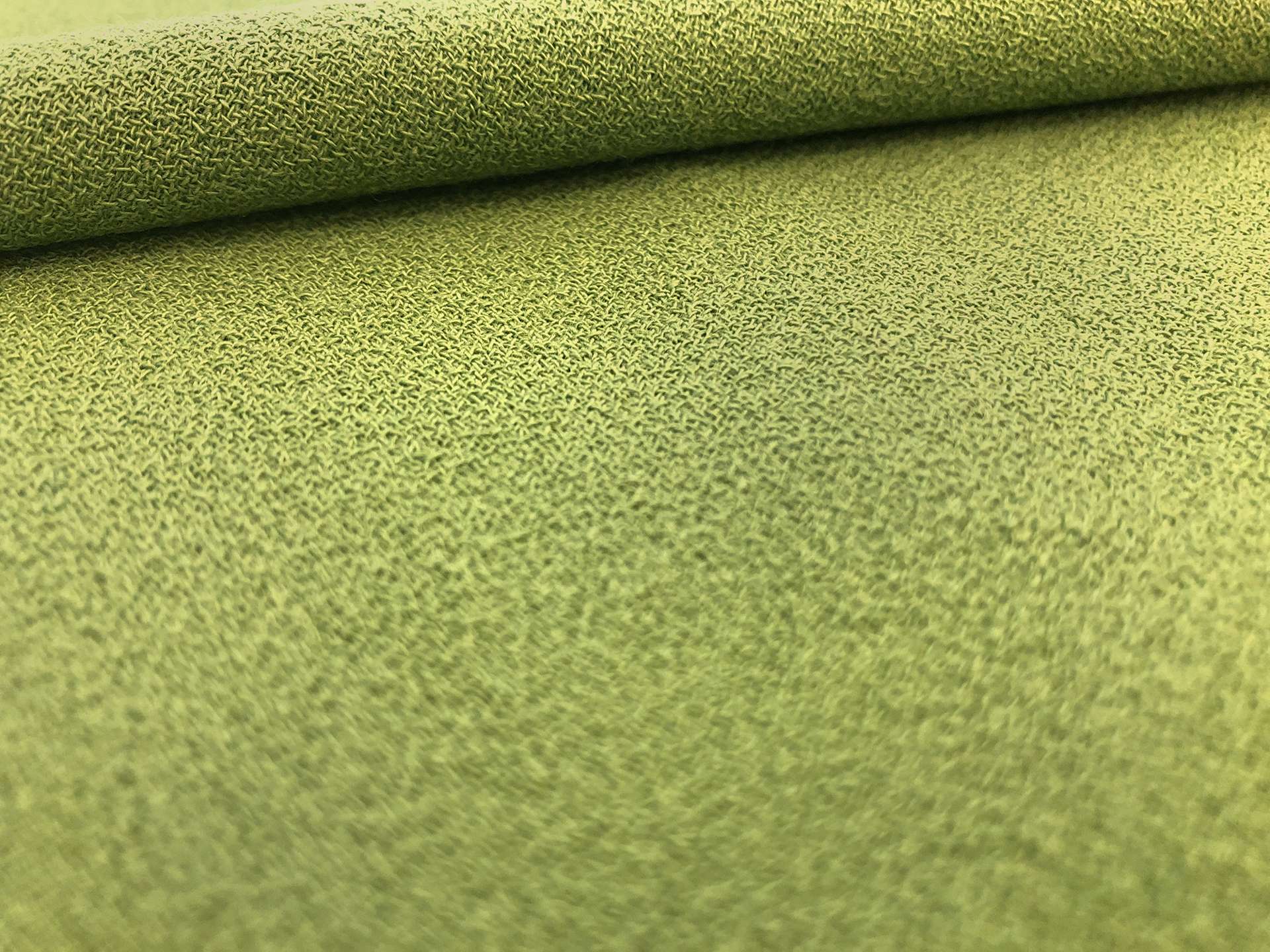 Italian Wool Crepe in Verde Acido