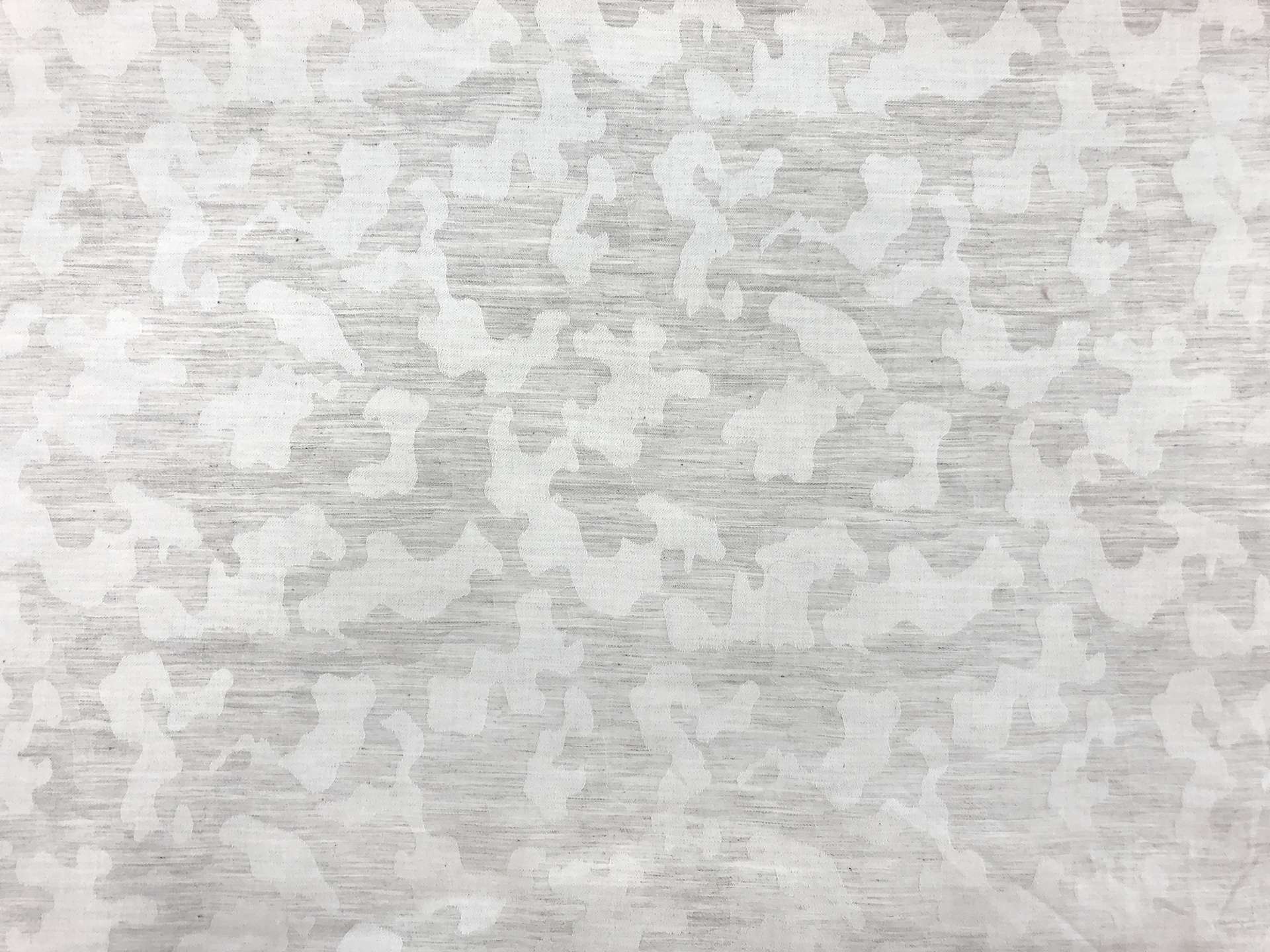 Cotton Camouflage Jacquard in Light Grey