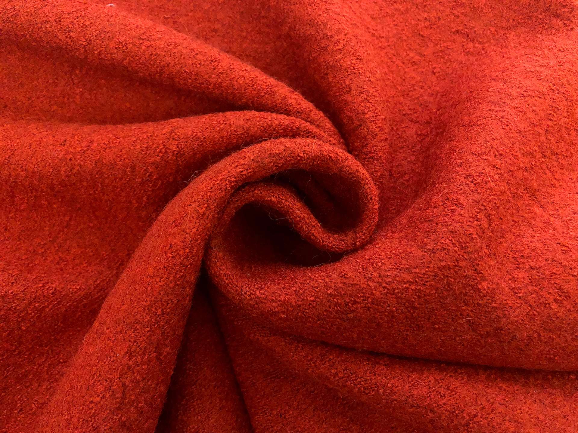 Boiled Wool Blend Knit in Pumpkin Spice