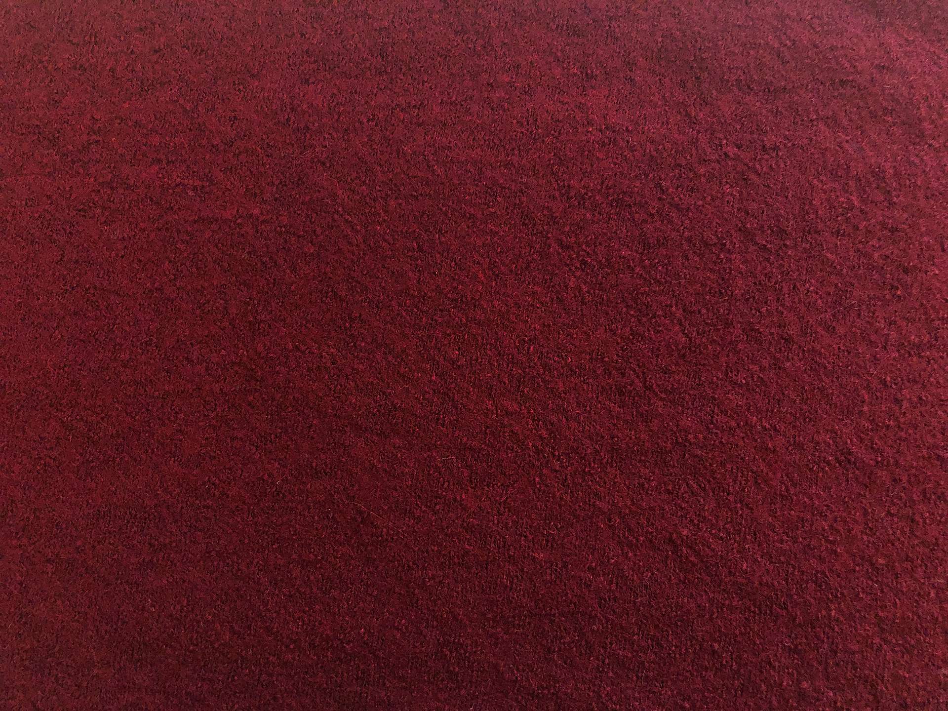 Boiled Wool Blend Knit in Burgundy