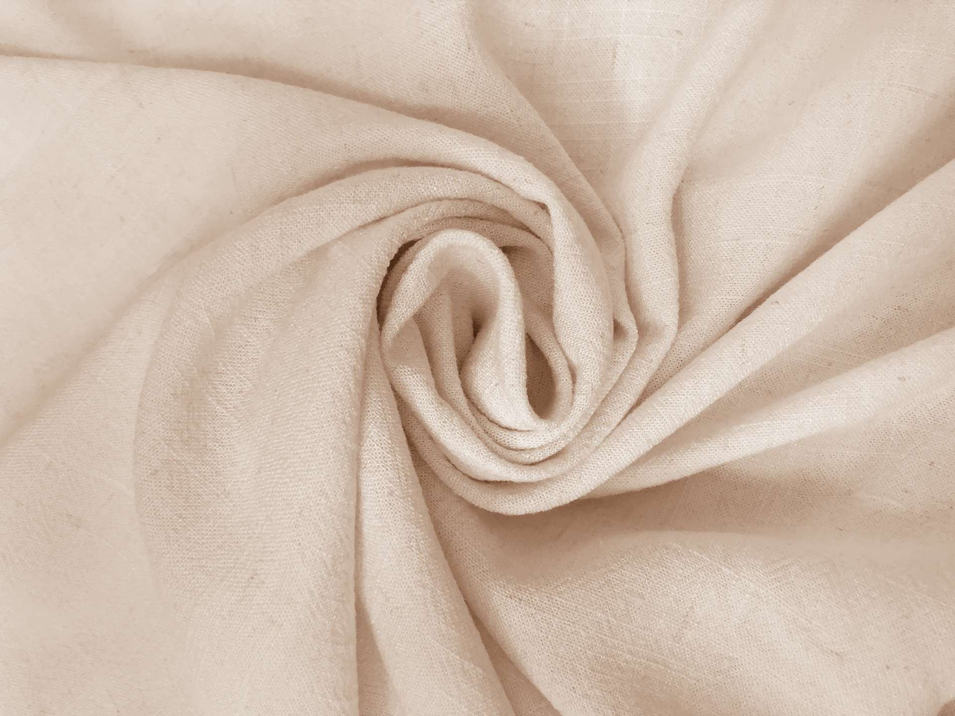 Sustainable Viscose Linen Blend Noil in Off White