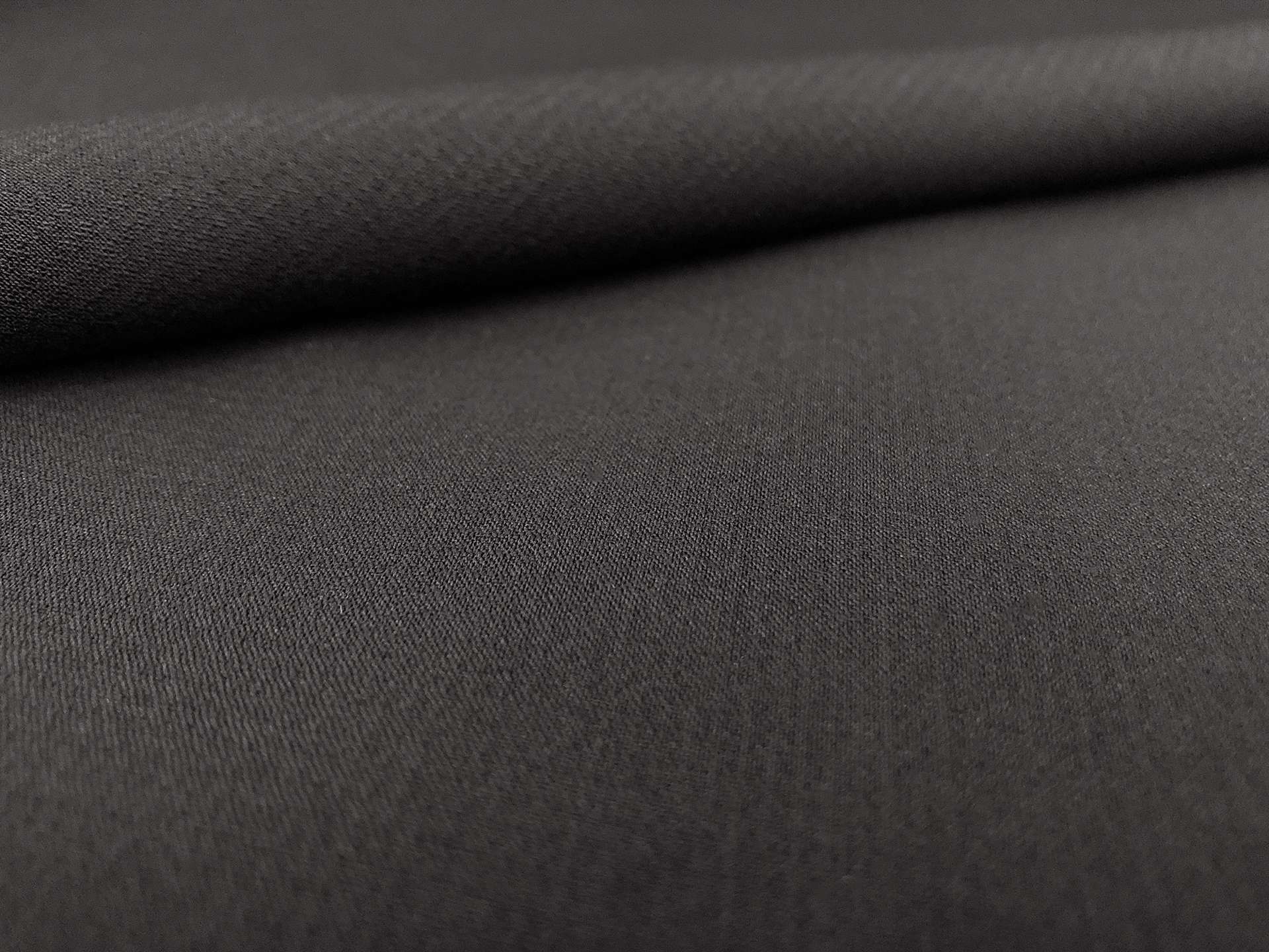 Poly Rayon Stretch Suiting in Black