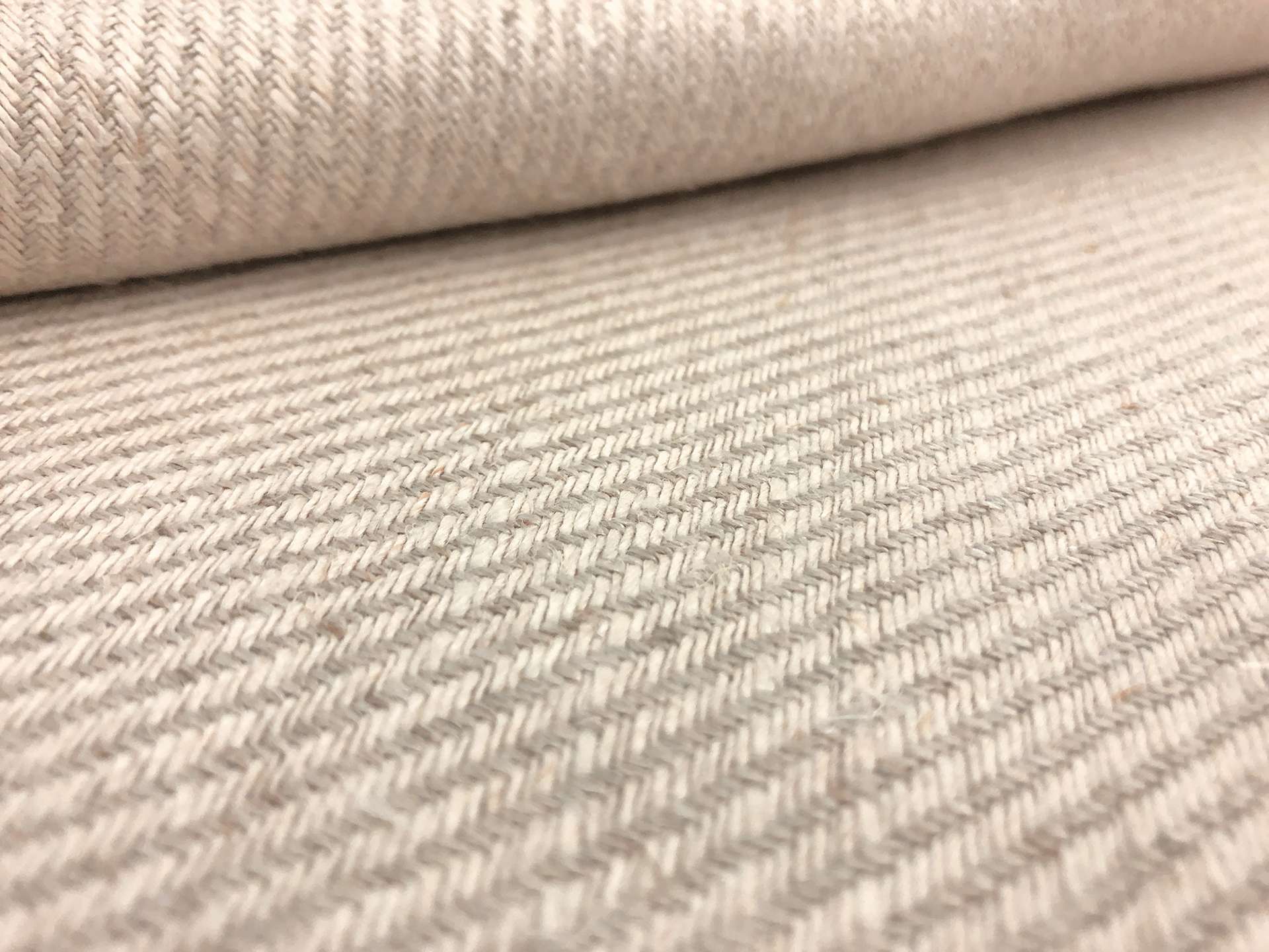Doubleface Linen Upholstery Twill in Vanilla