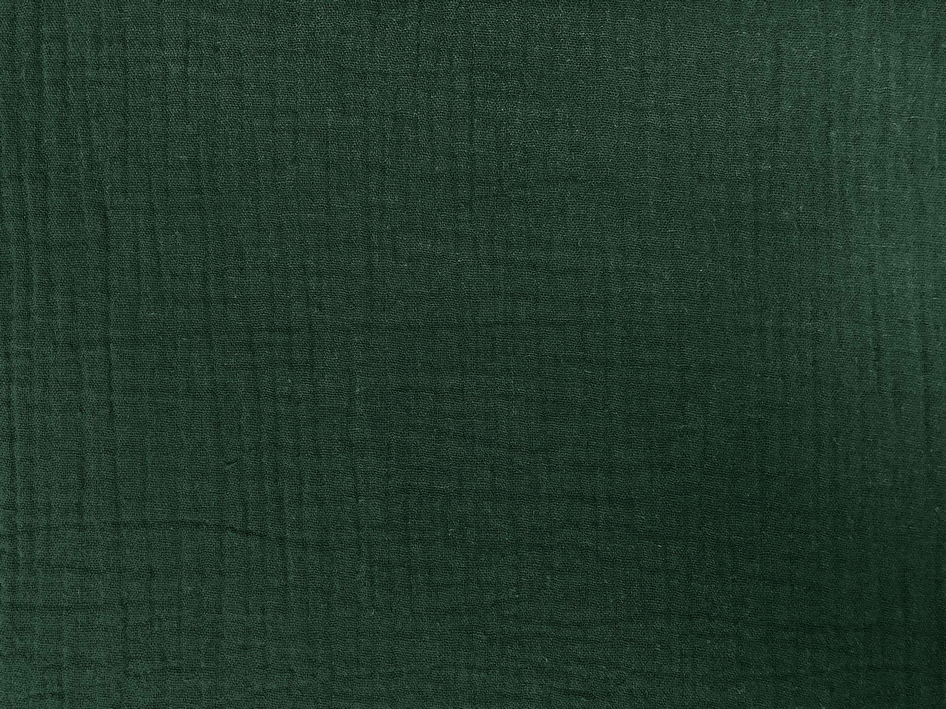 Cotton Double Gauze in Forest Green