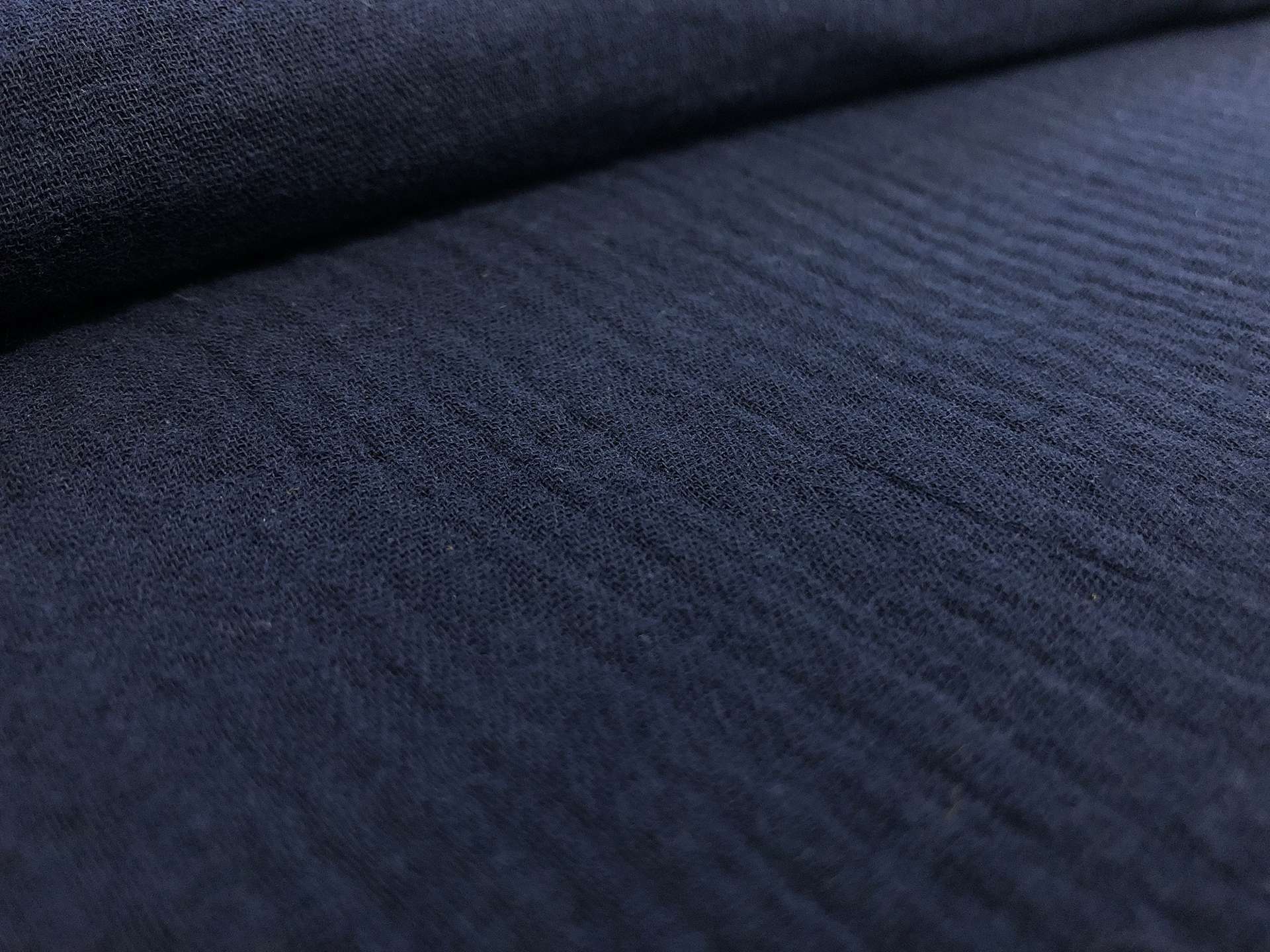Cotton Double Gauze in Navy