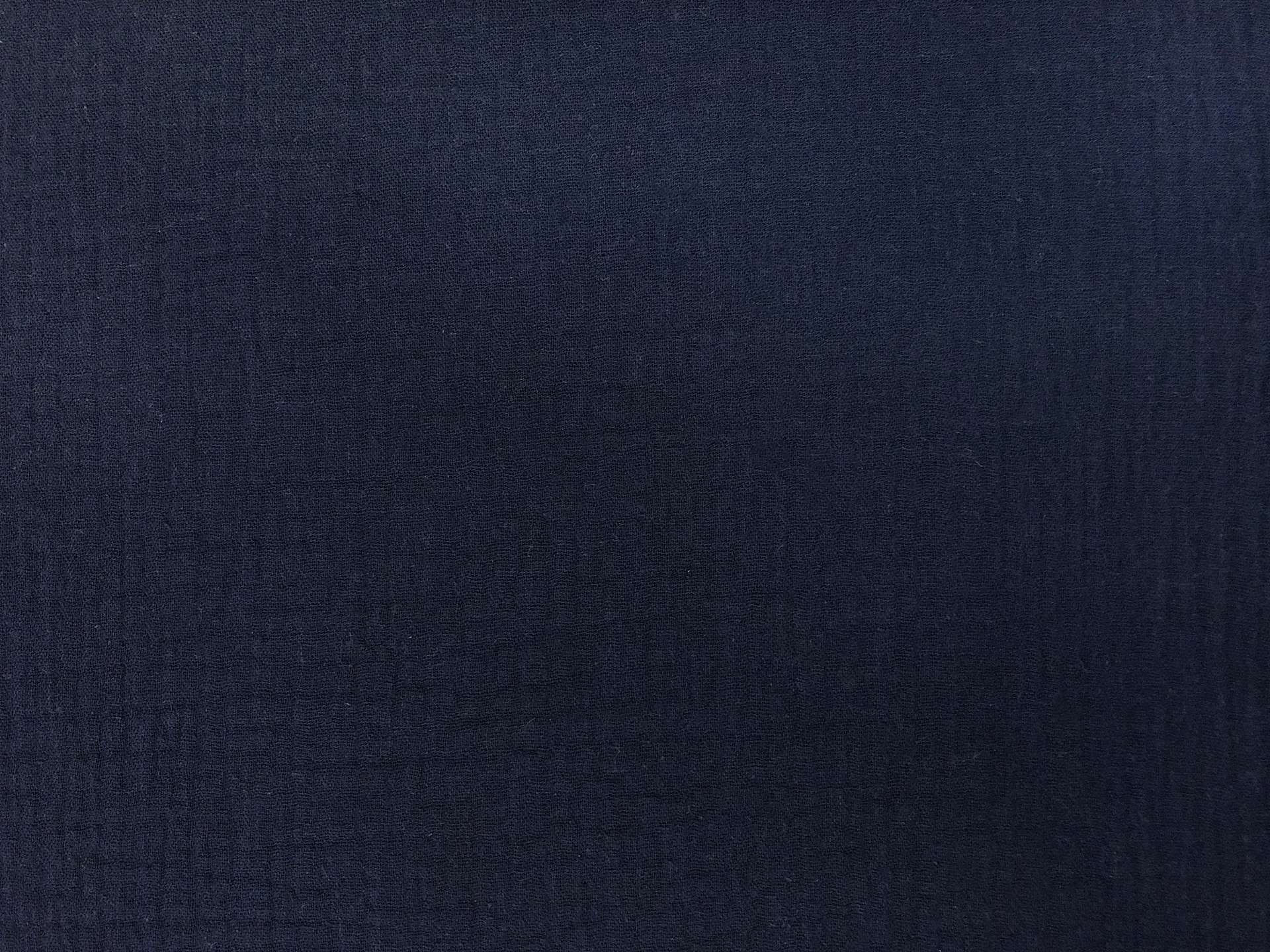 Cotton Double Gauze in Navy