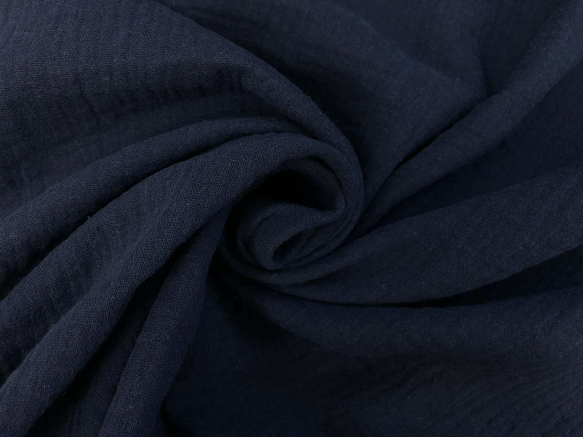 Cotton Double Gauze in Navy