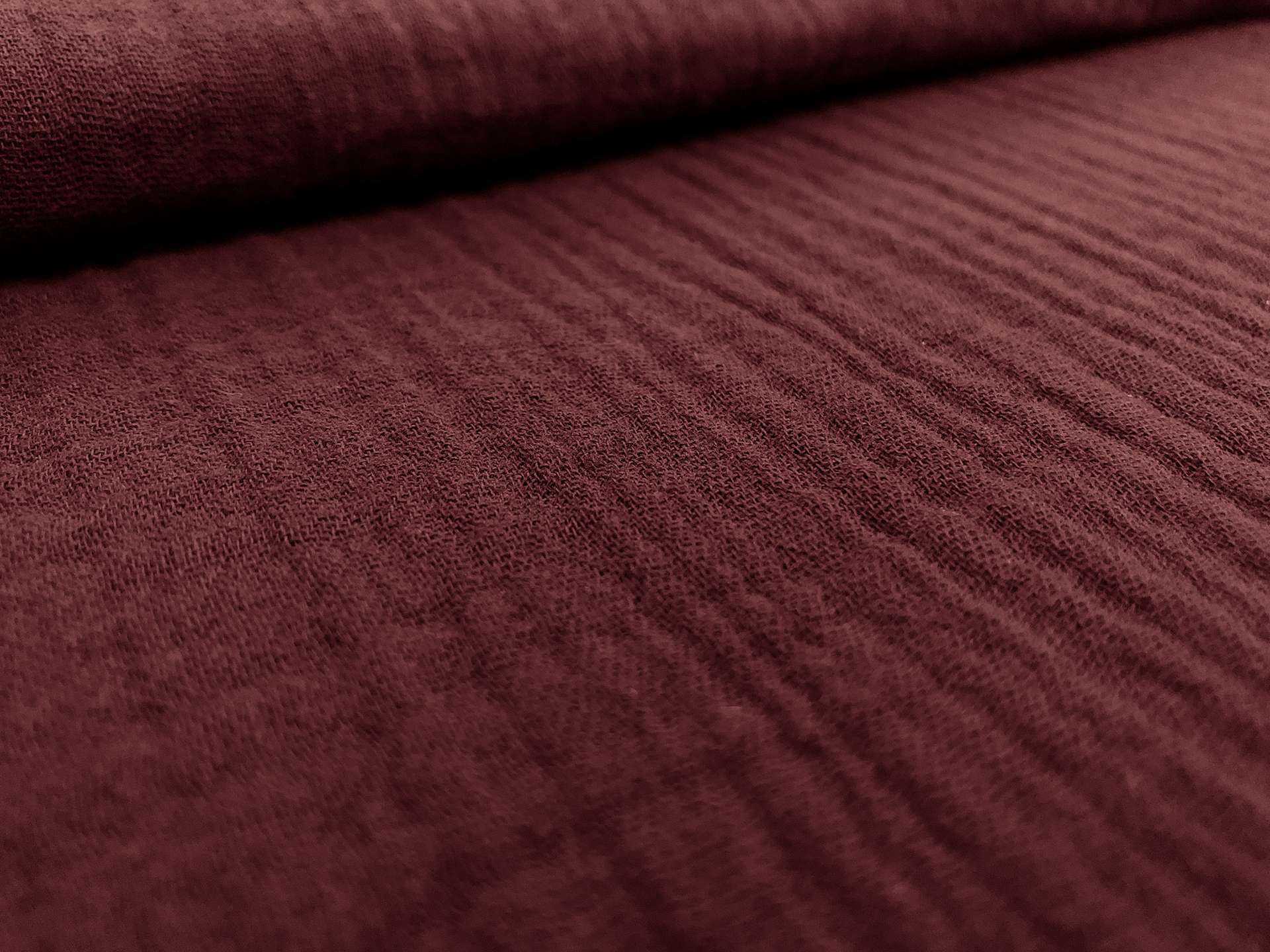 Cotton Double Gauze in Wine