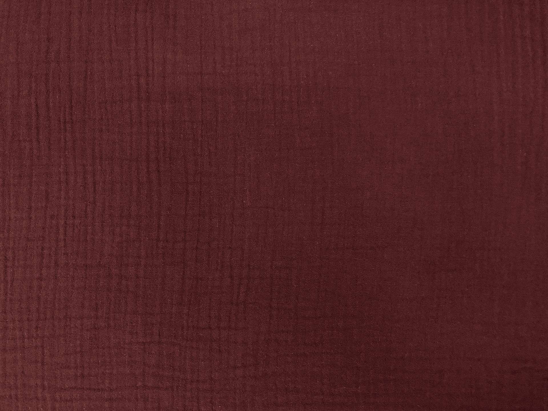 Cotton Double Gauze in Wine