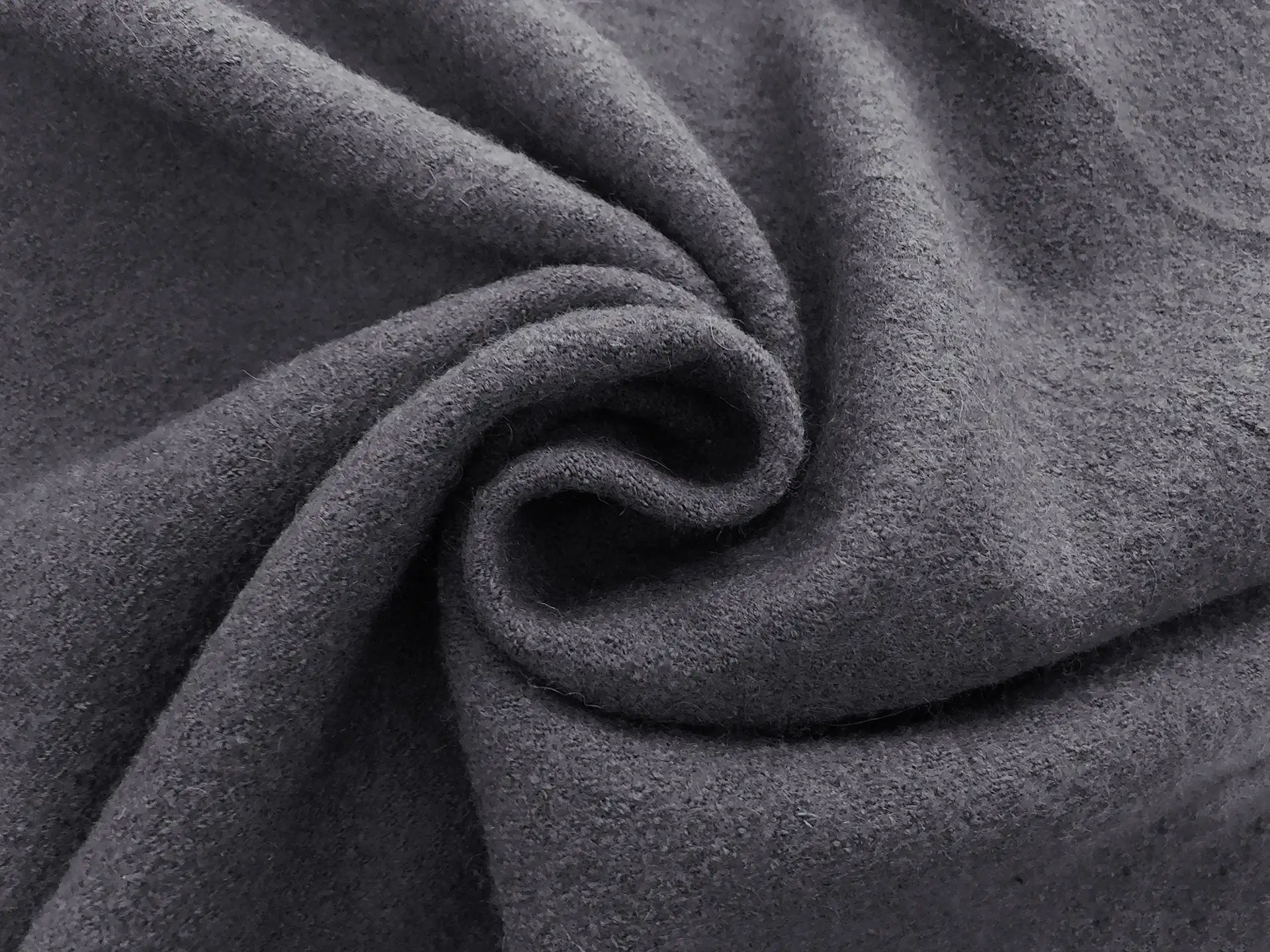 Boiled Wool Blend Knit in Lt Grey Mix
