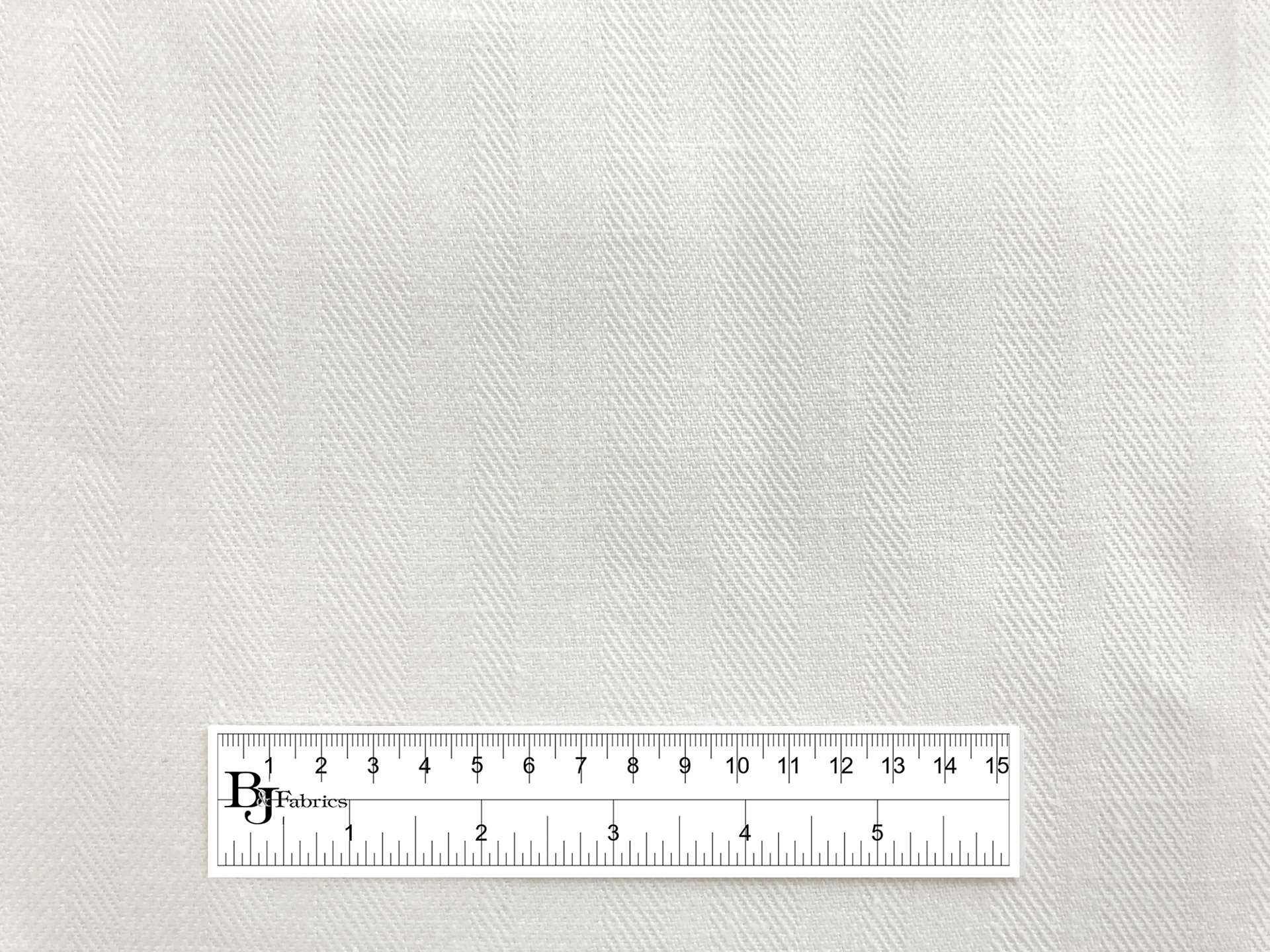 Upholstery Linen Herringbone in White