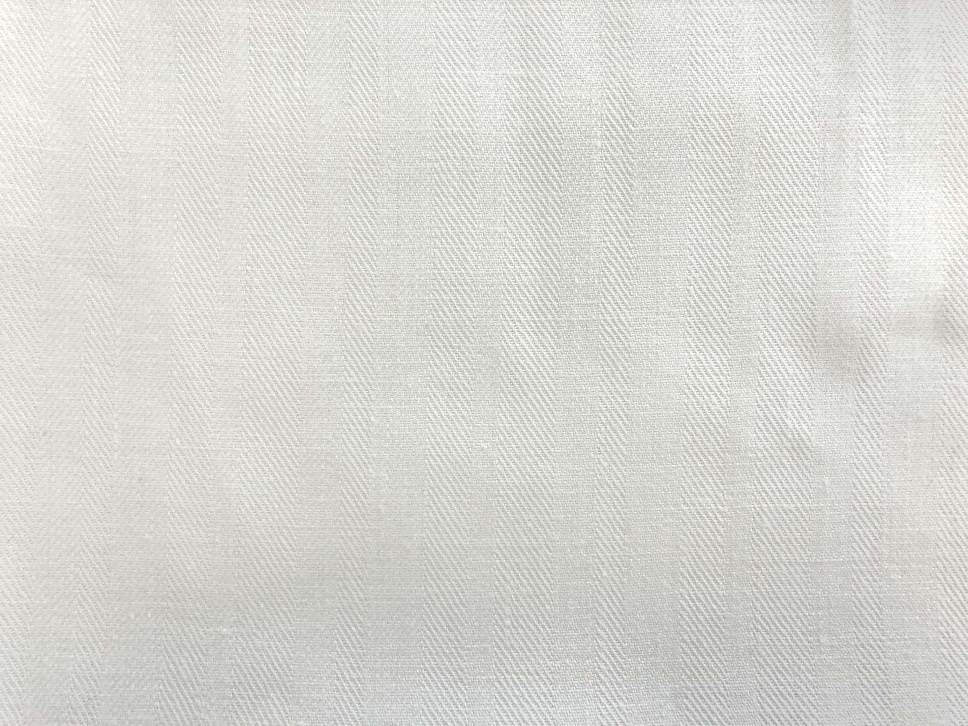 Upholstery Linen Herringbone in White