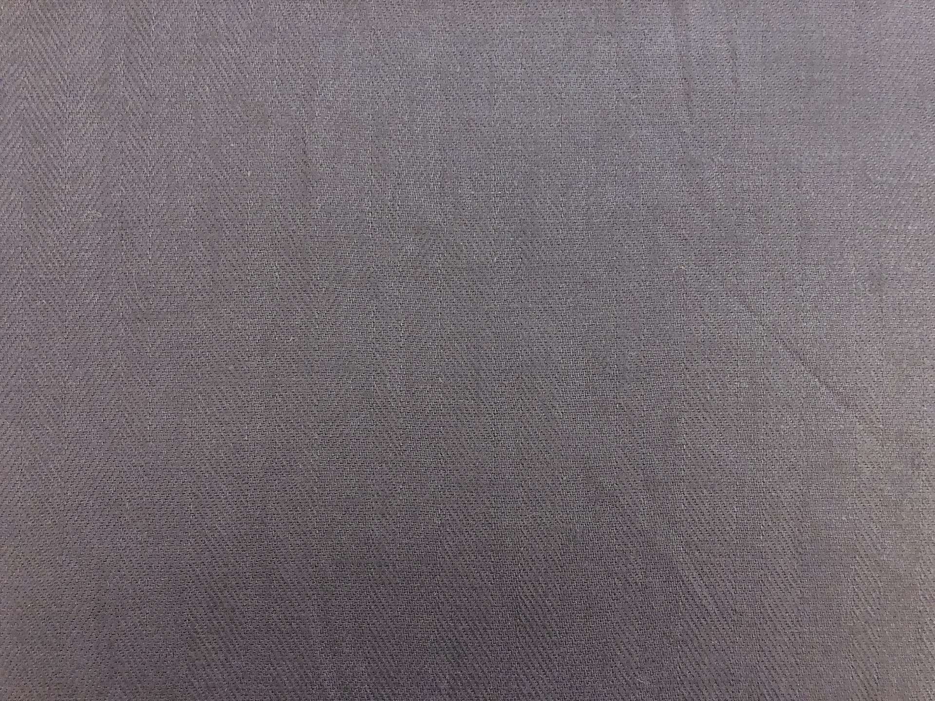 Upholstery Linen Herringbone in Smoke Grey
