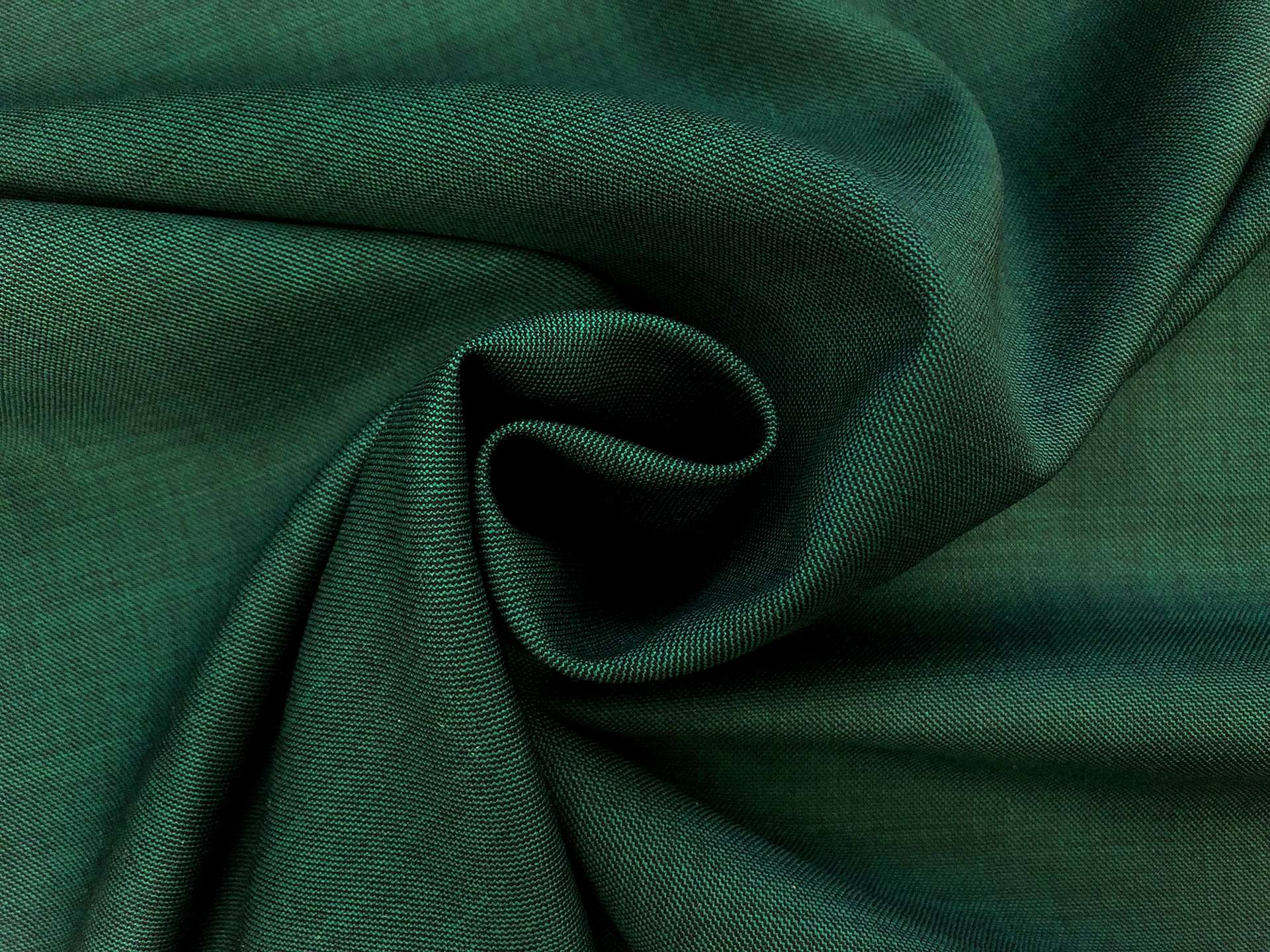 Italian Wool Suiting in Bottle Green