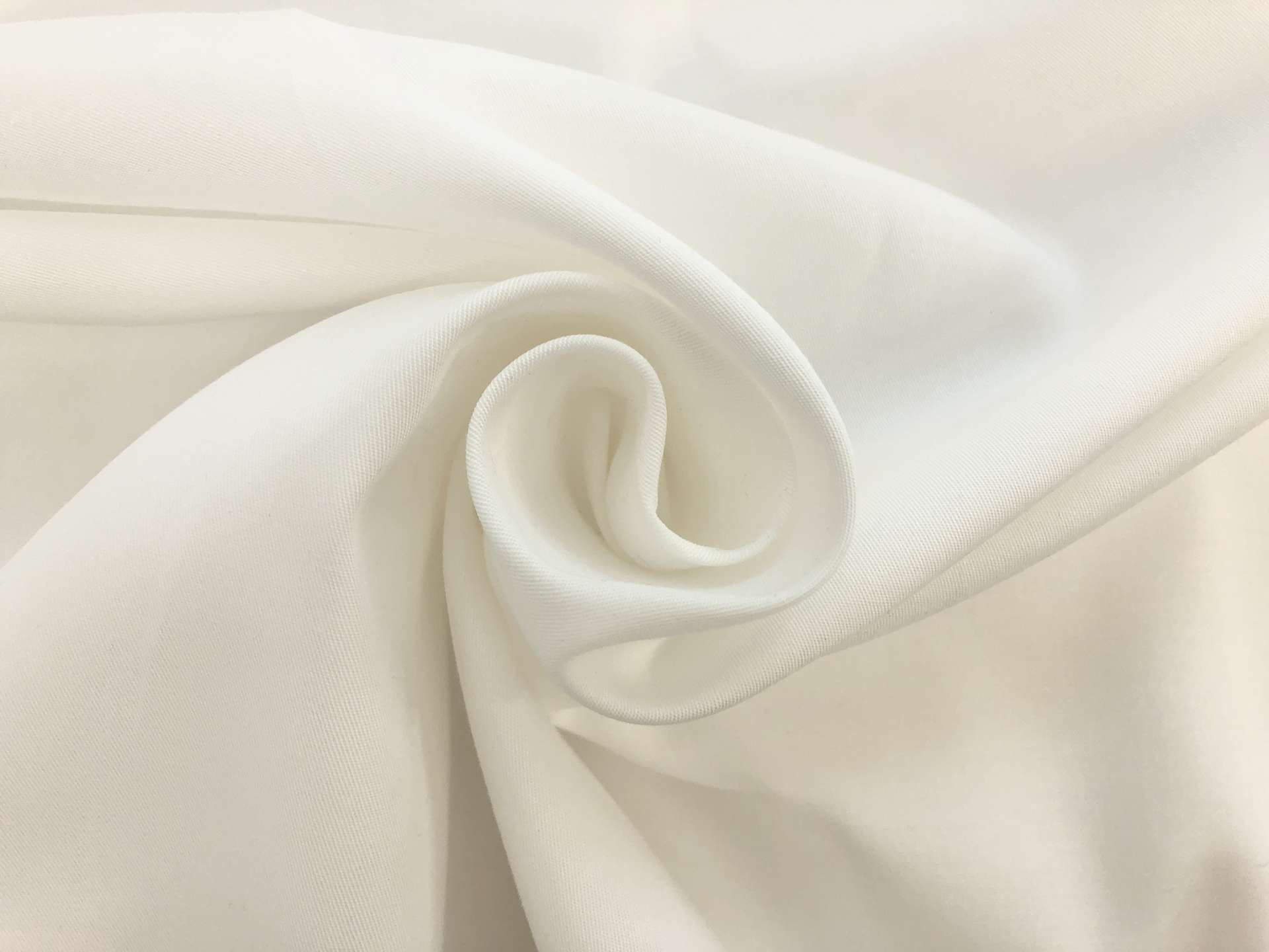 Tencel and Cotton Gabardine in White