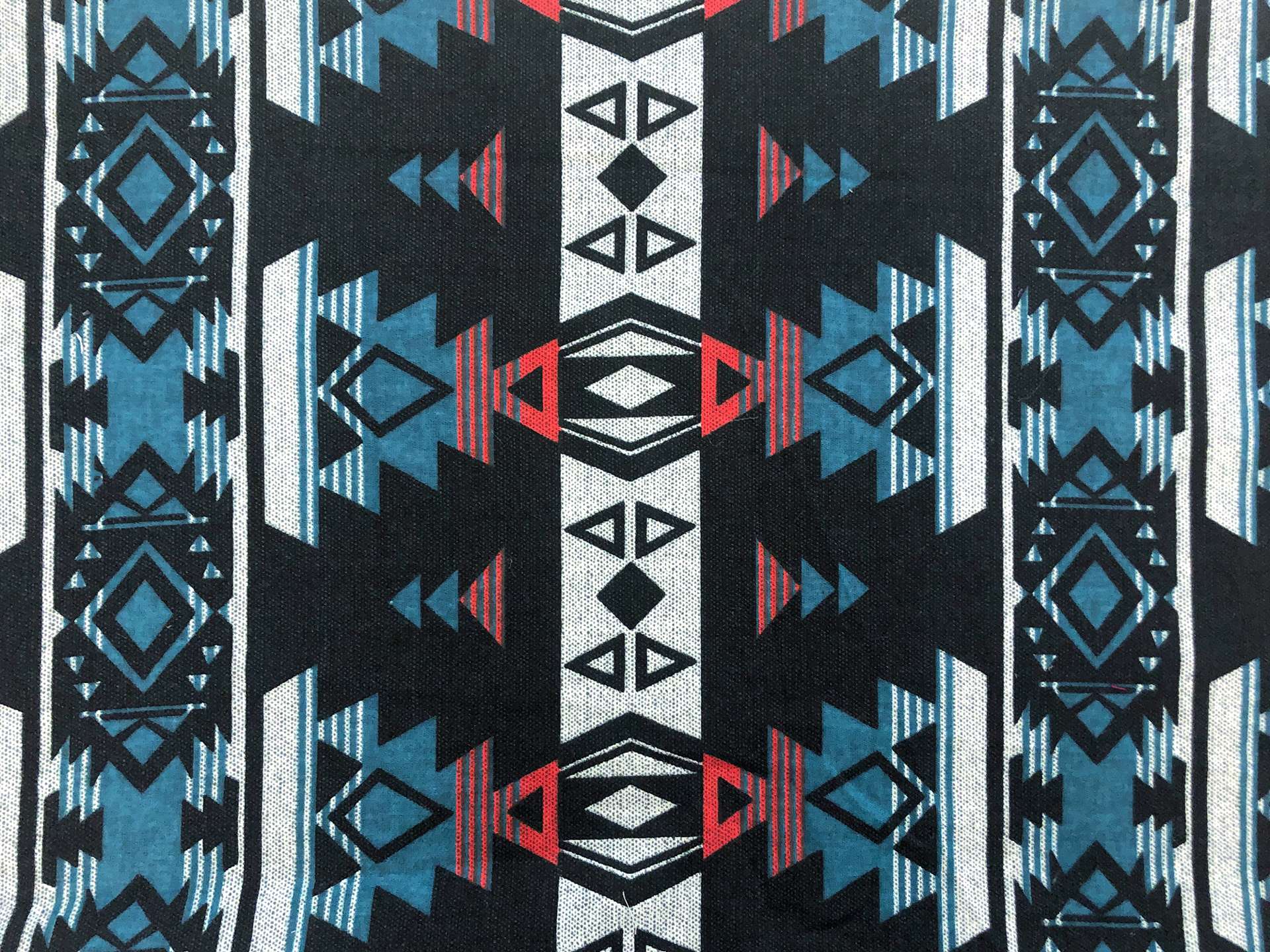 Cotton Woven With Native Motif