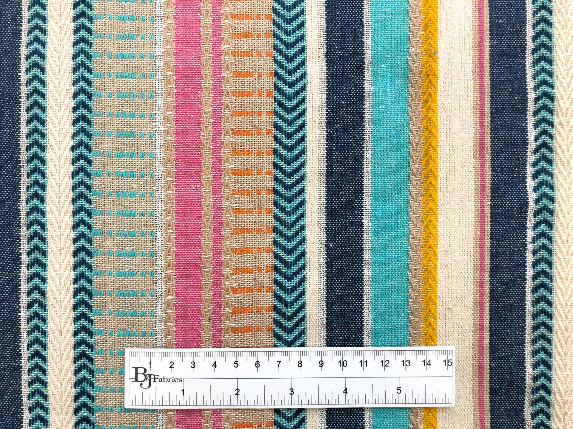 Cotton Woven With Metallic Native Stripe