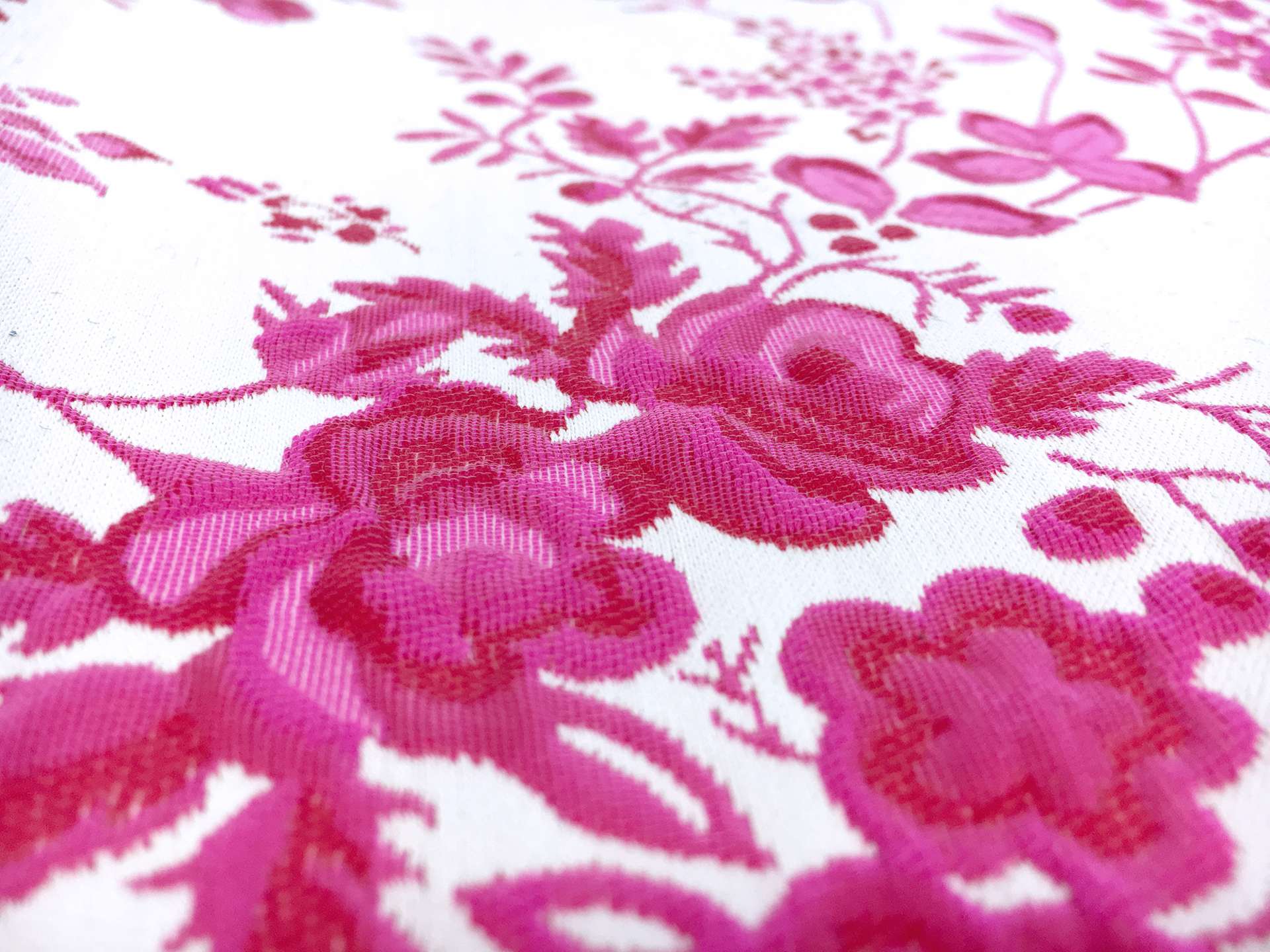 French Floral Brocade in Magenta
