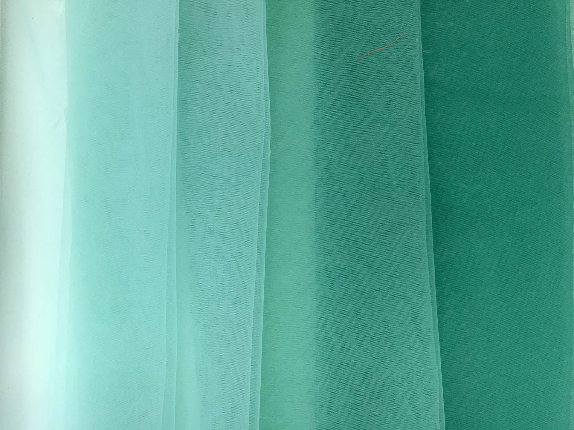 Ombre Tulle in Green