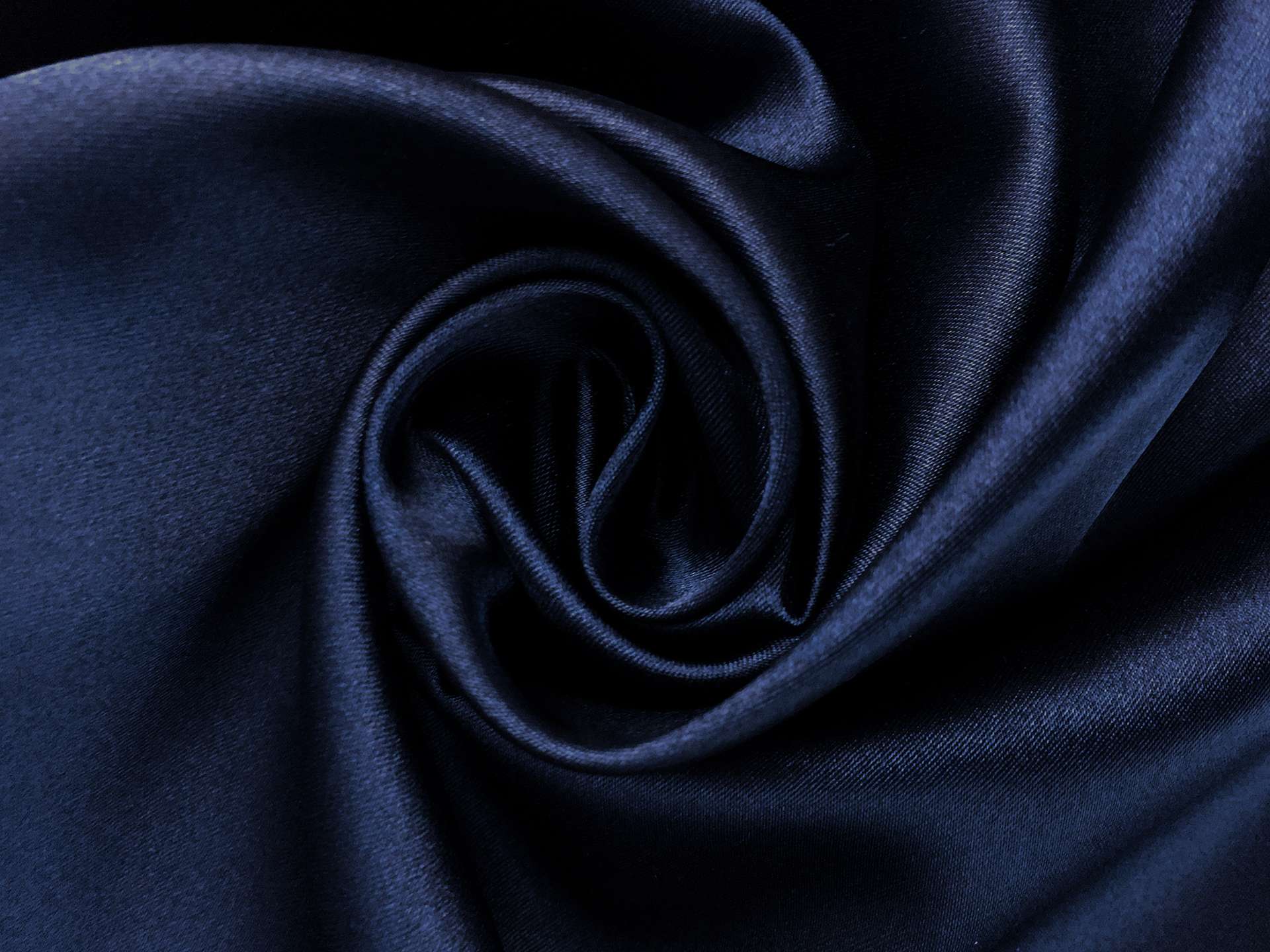 Debutante Polyester and Lycra Stretch Satin in Ink