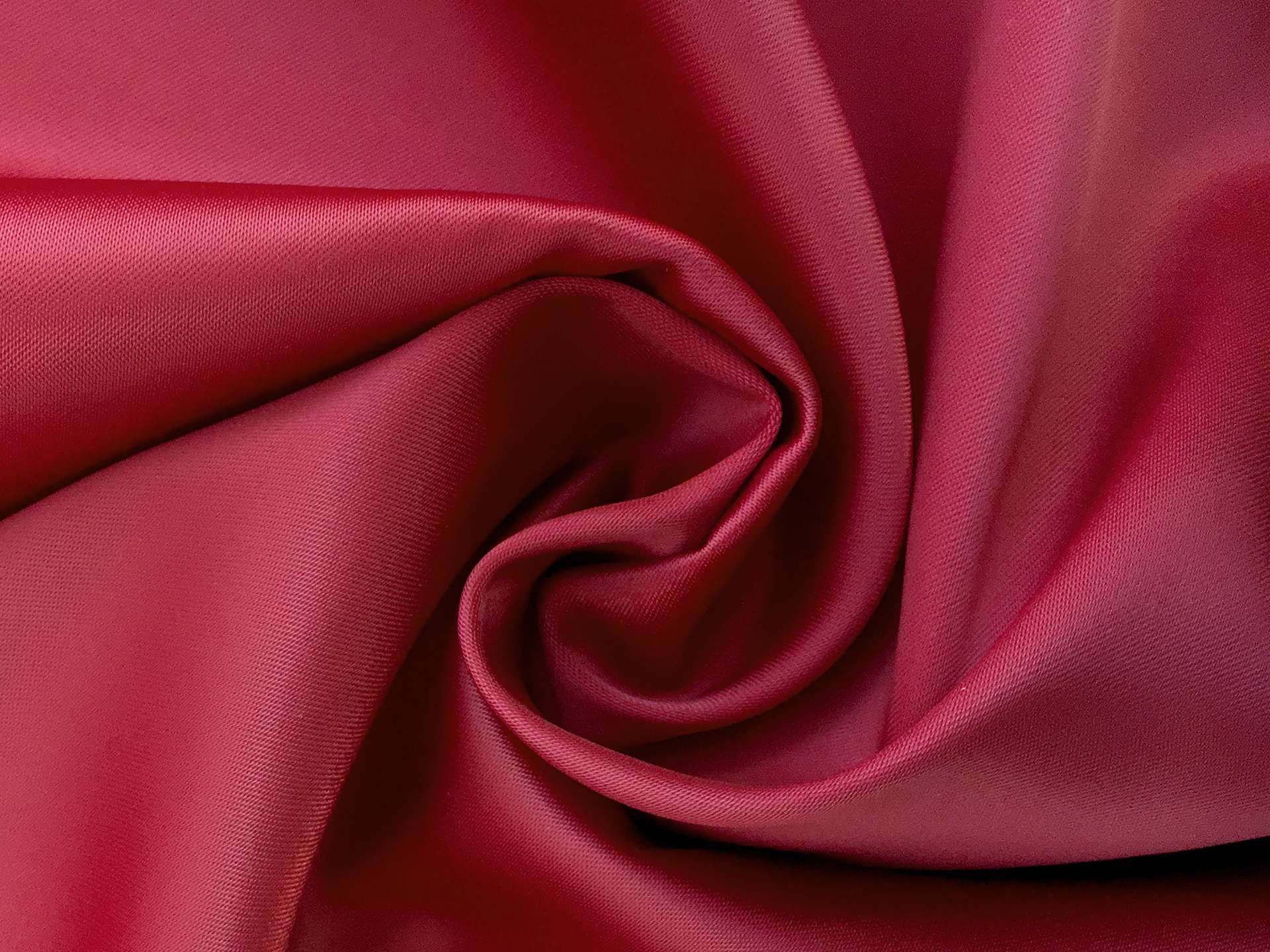 Polyester and Lycra Stretch Satin in Red