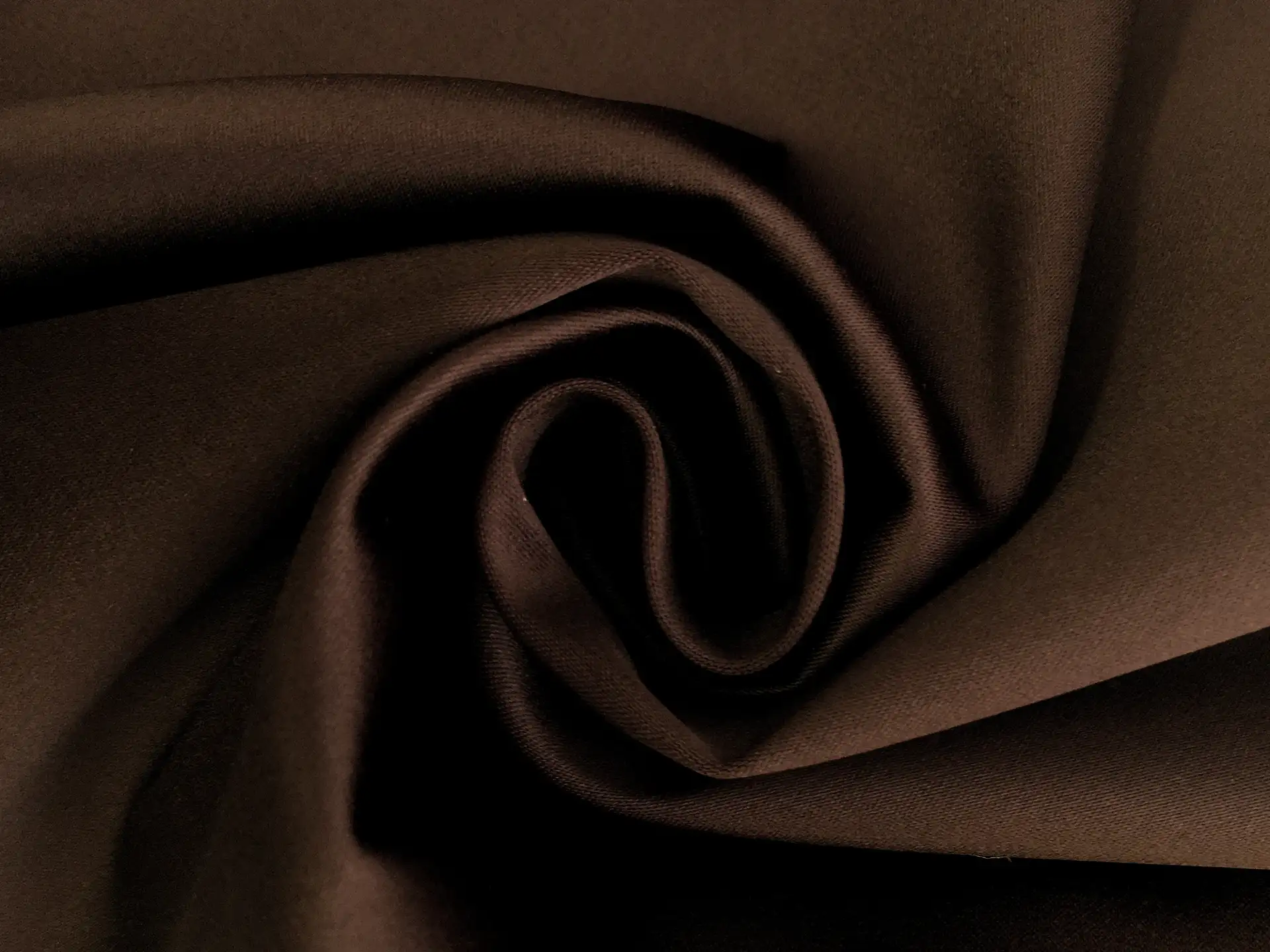 Roselyn Stretch Polyester Heavy Satin in Chocolate