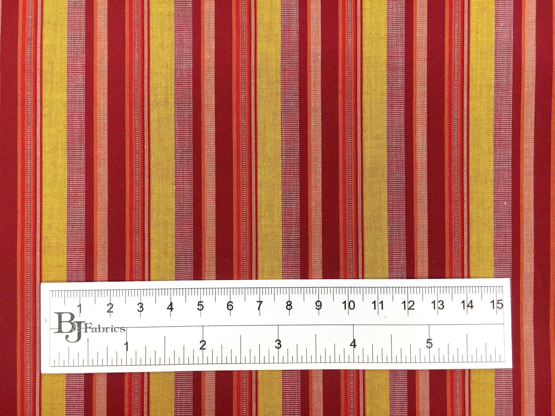 Cotton Shirting Woven Stripes in Crimson