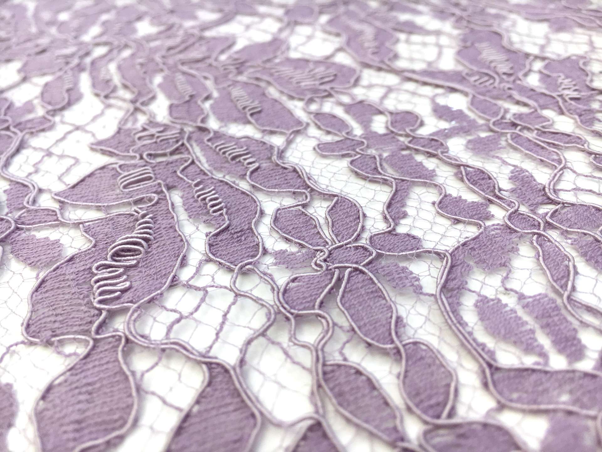 French Corded Chantilly Lace in Lavender 