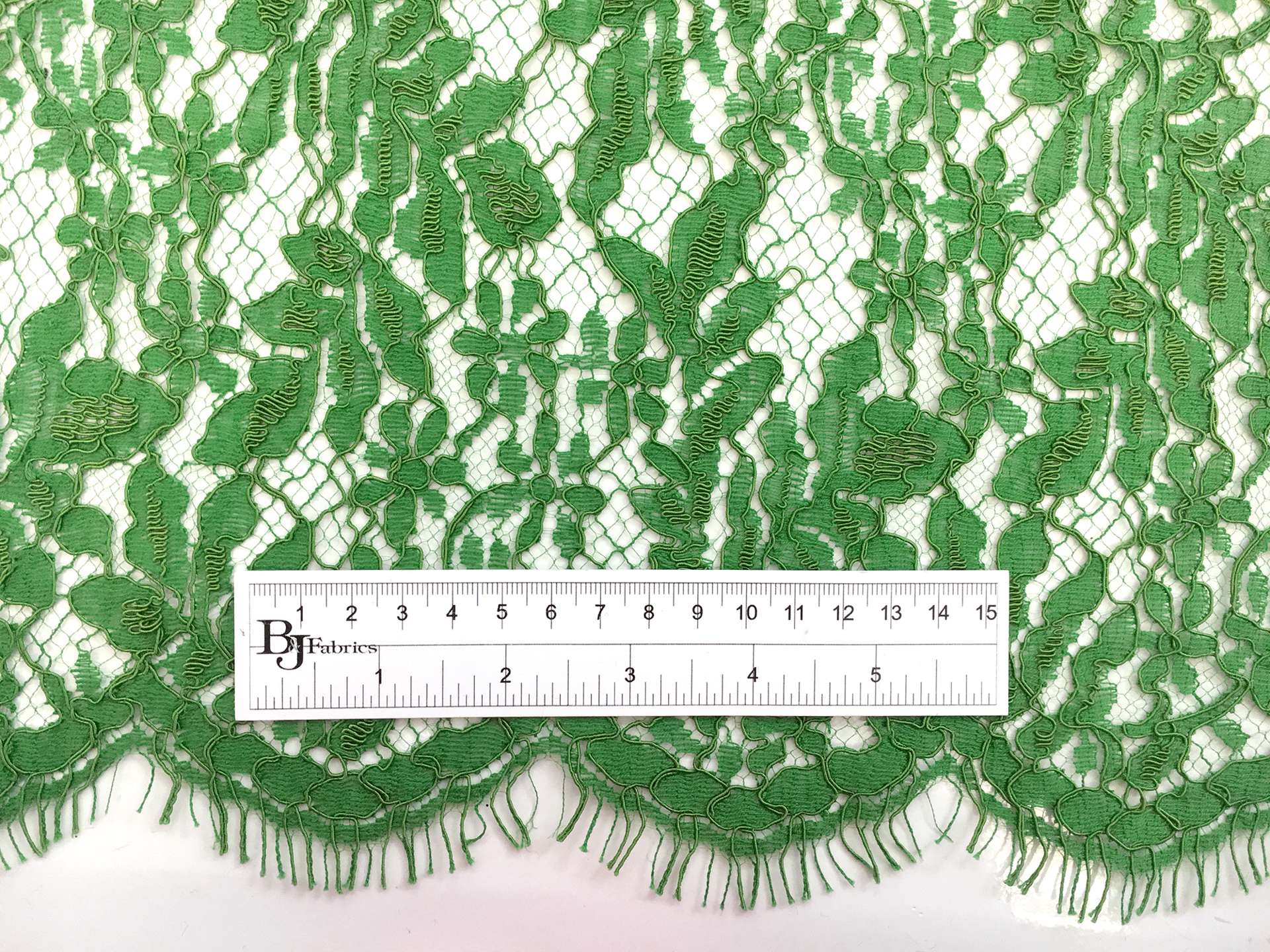 France Corded Chantilly Lace in Seagreen