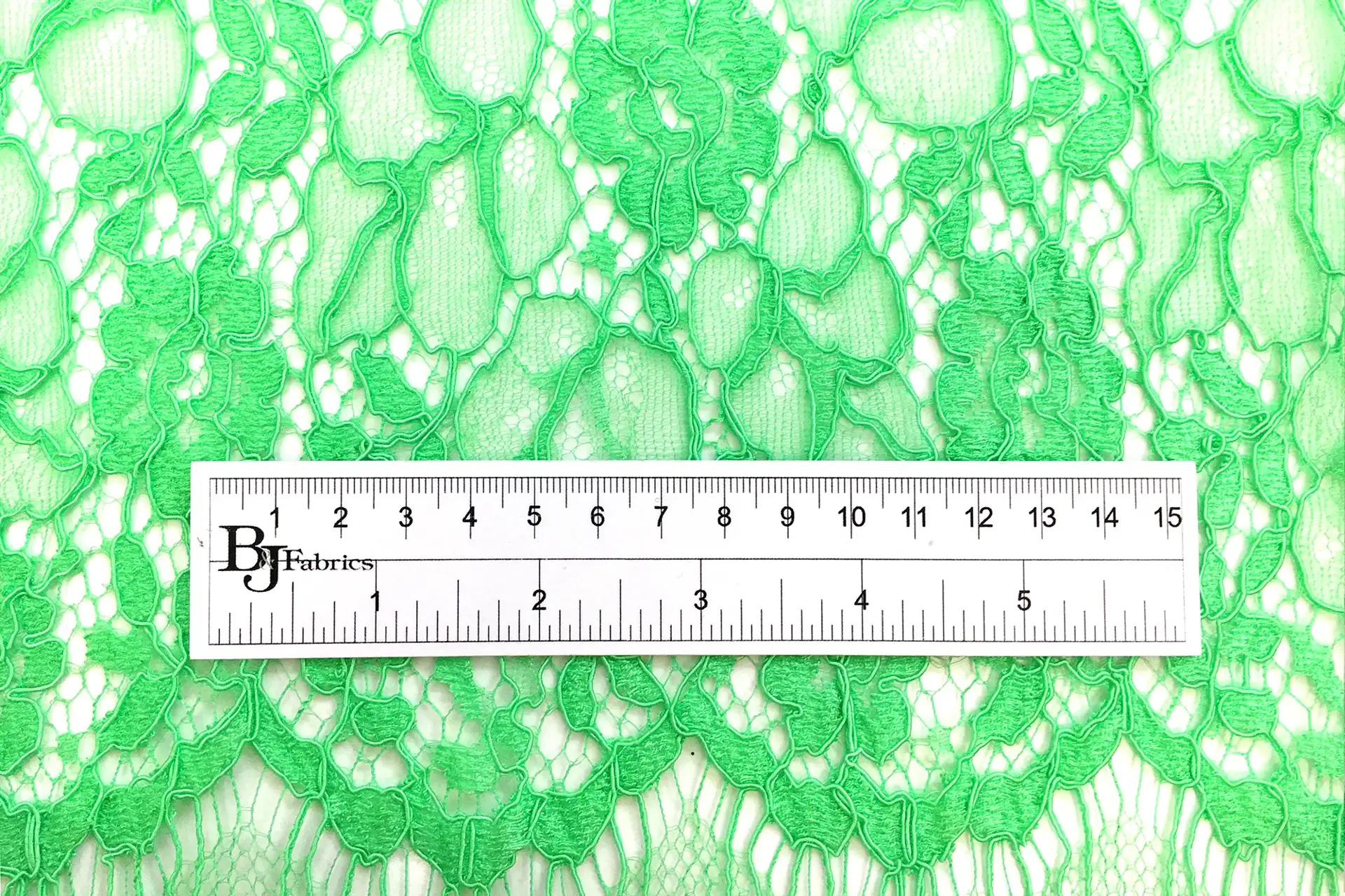 French Corded Chantilly Lace in Lime