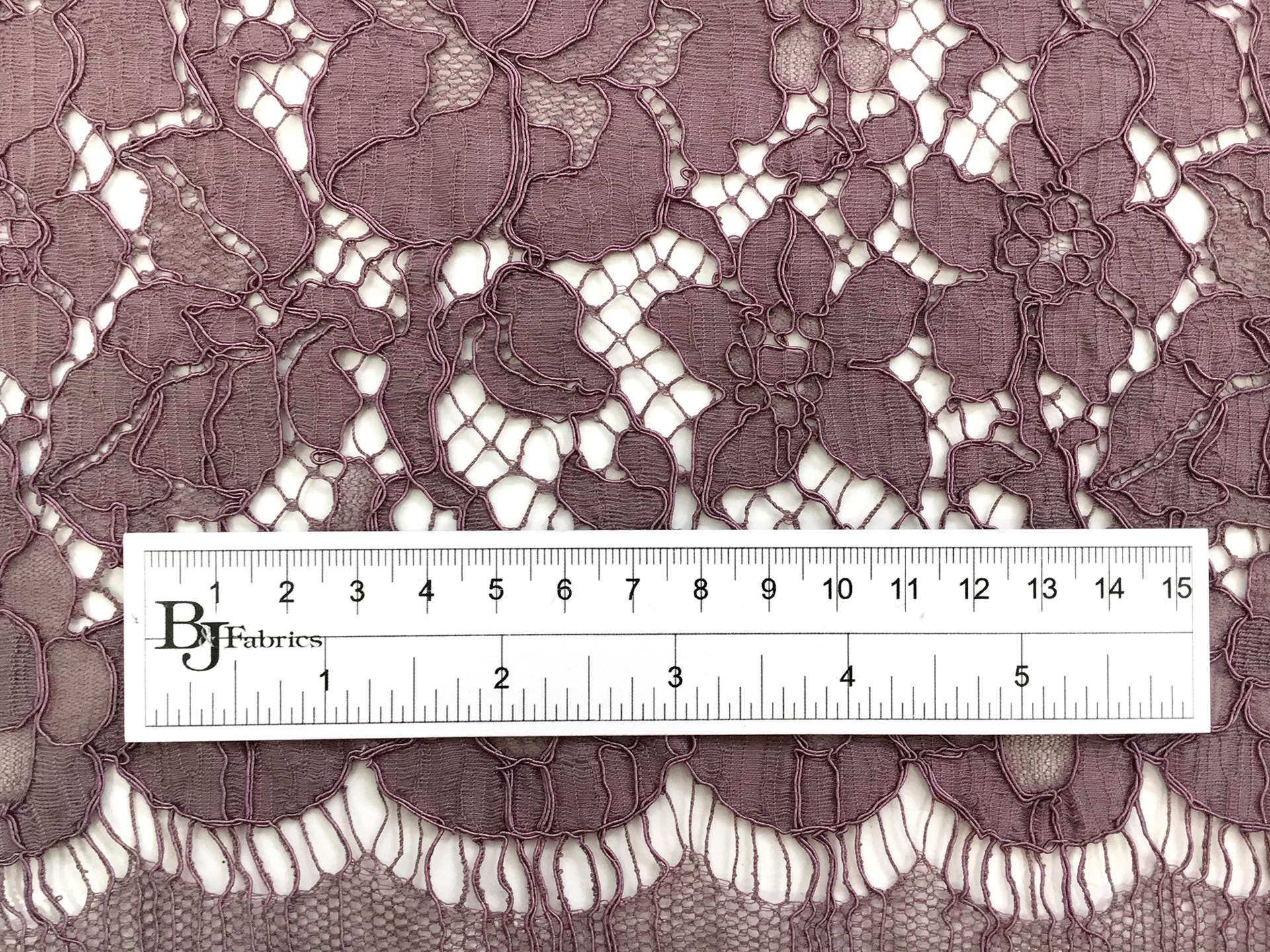 French Corded Chantilly Lace in Mauve