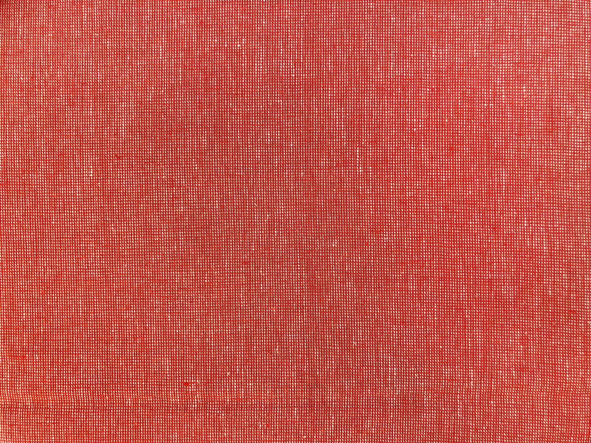 Yarn Dyed Linen Cotton in Flame