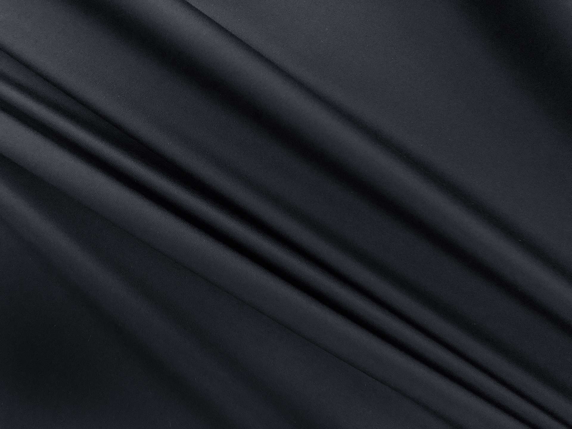 Lightweight Stretch Cotton Sateen in Midnight Navy