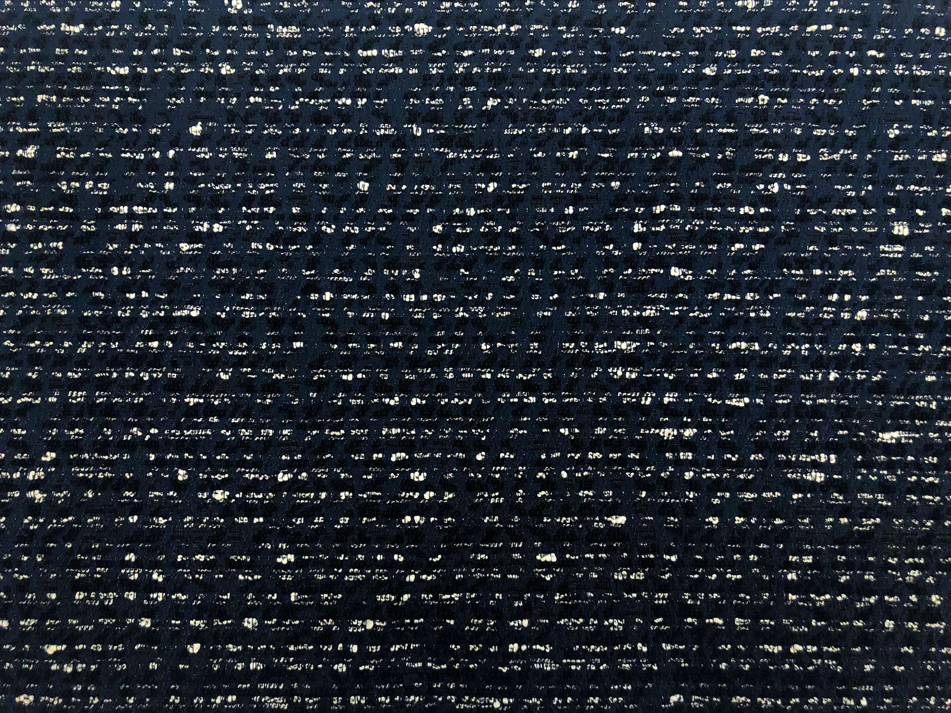Italian Metallic Tweed in Space Navy
