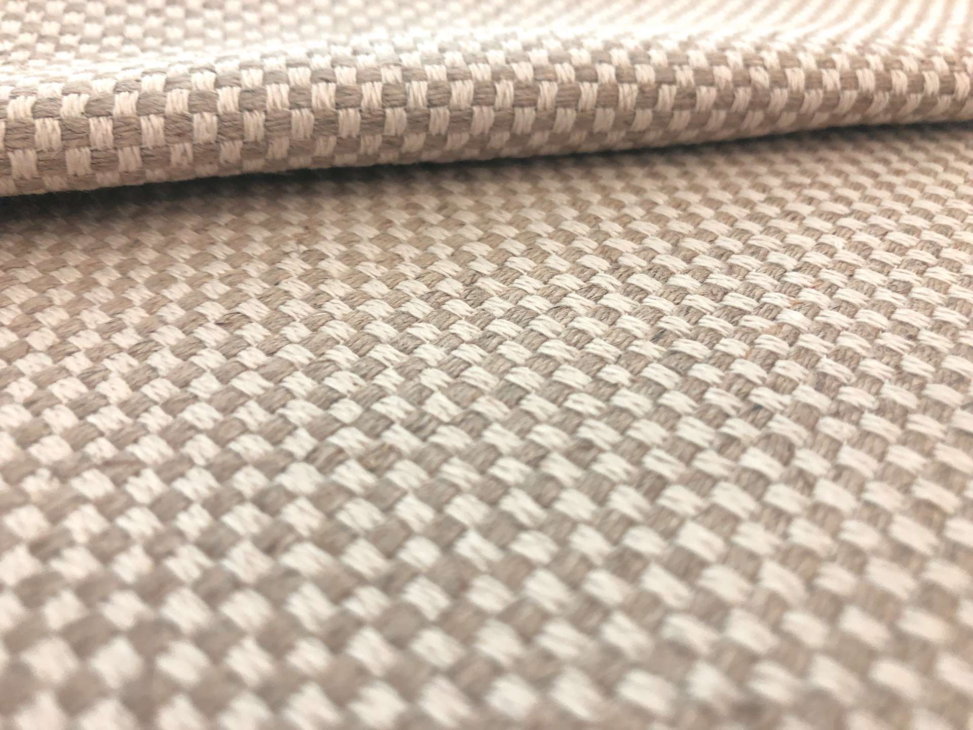 Linen & Cotton Petite Basket Weave Upholstery