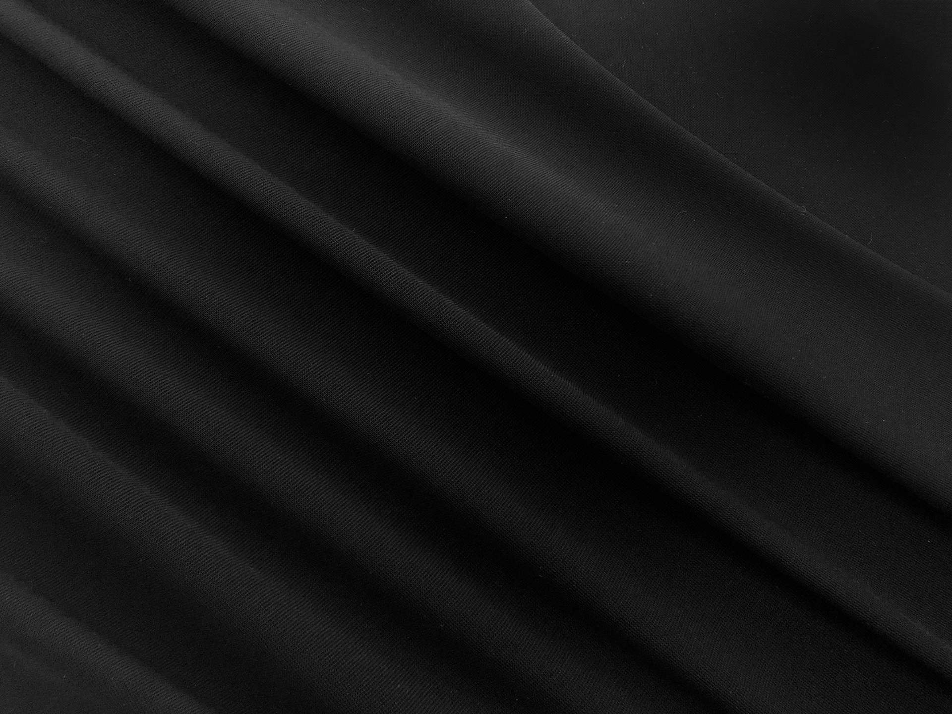 Nylon Spandex Support Knit in Black
