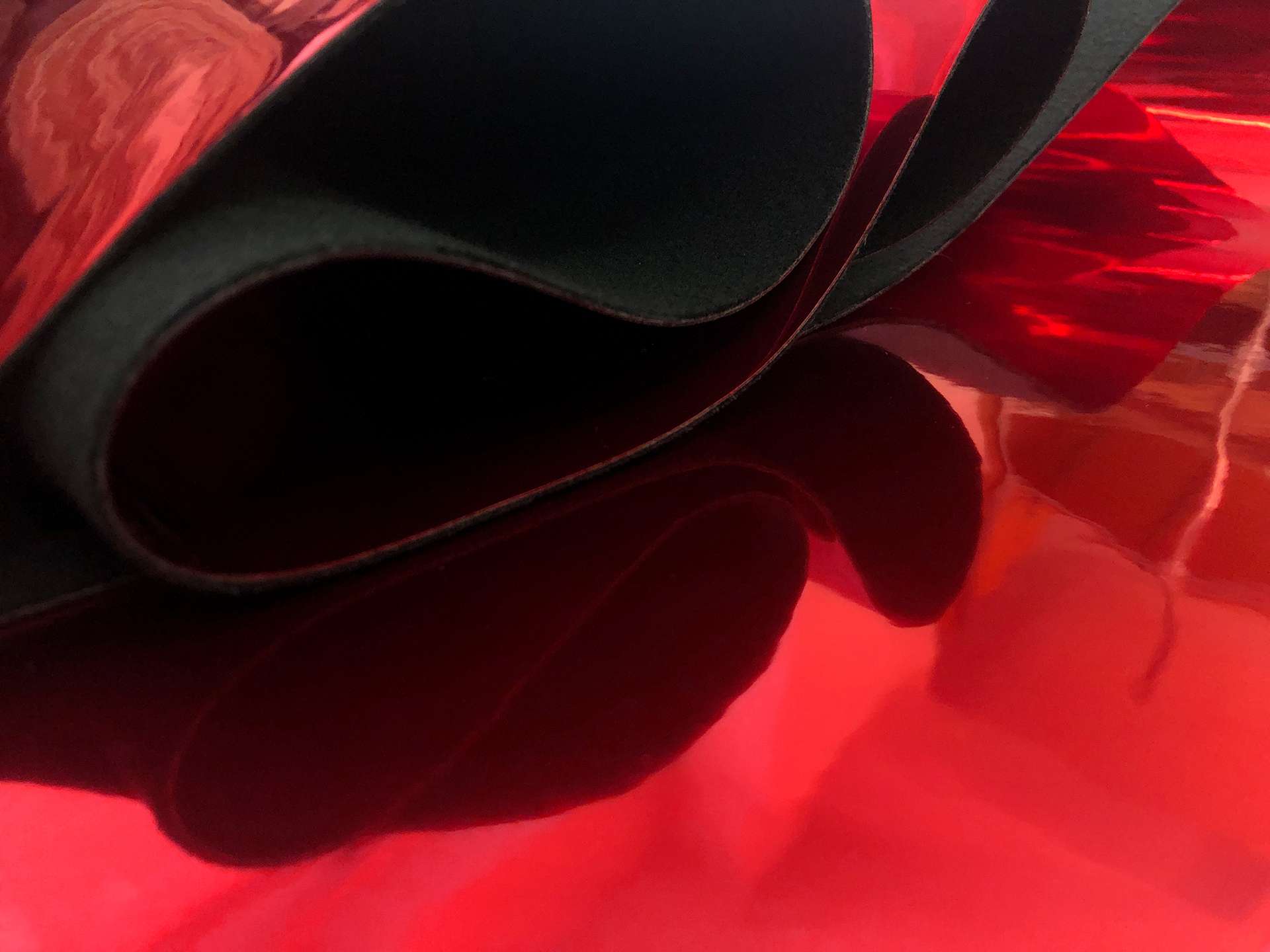 Italian Upholstery Vinyl in Red