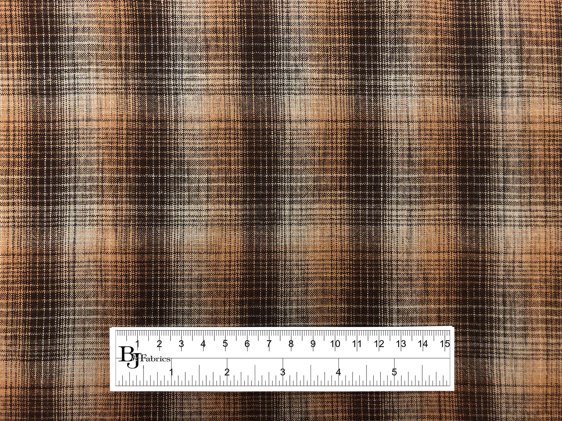 Woven Cotton Plaid in Browns