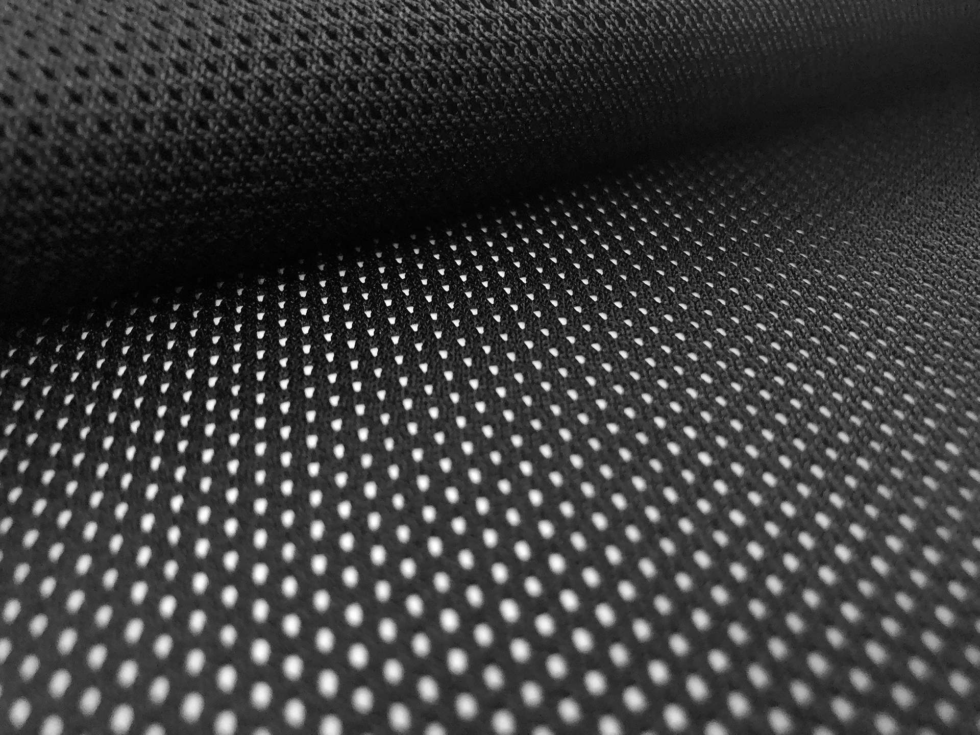 Polyester Knit Mesh in Black
