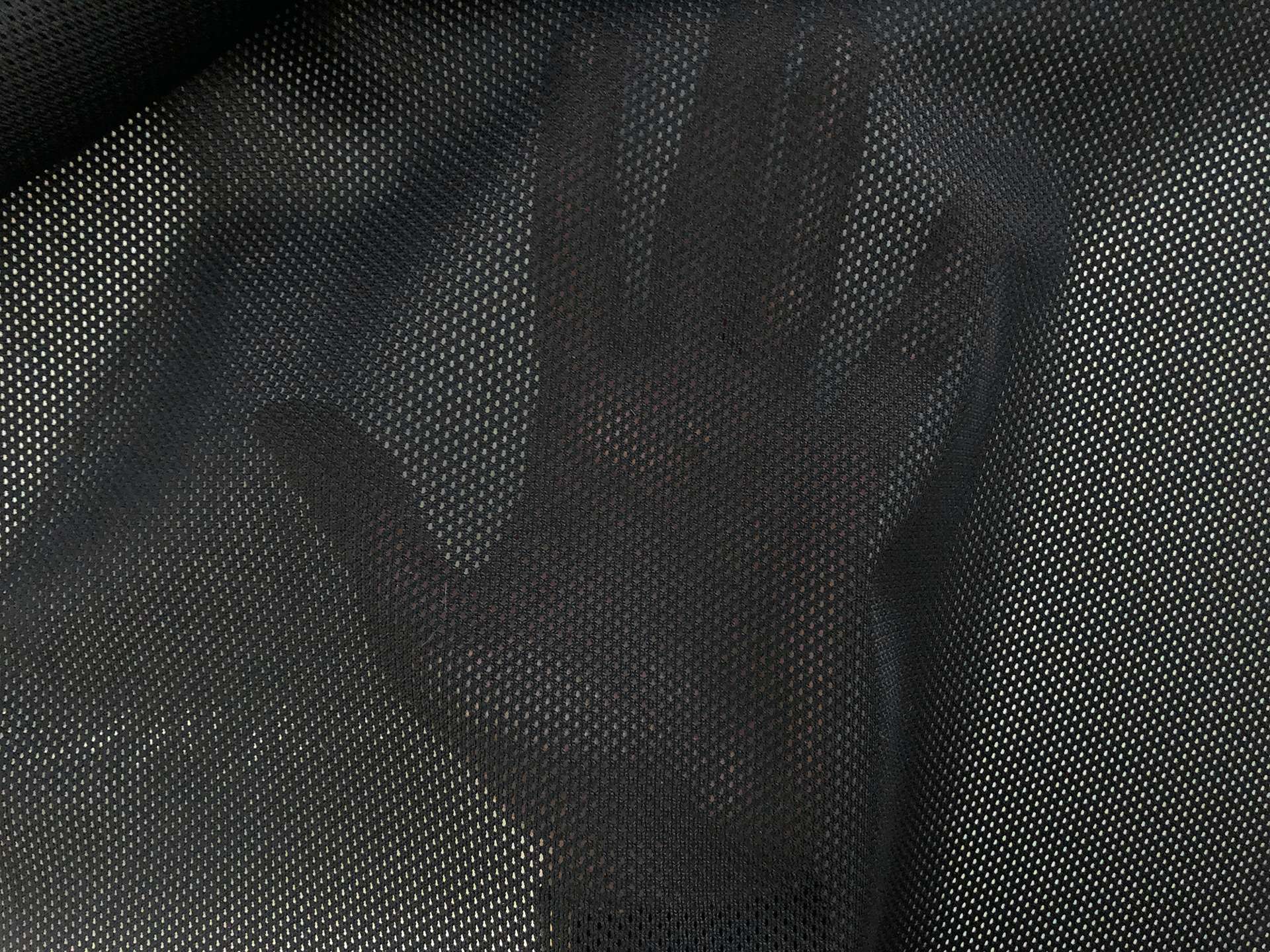 Polyester Knit Mesh in Black