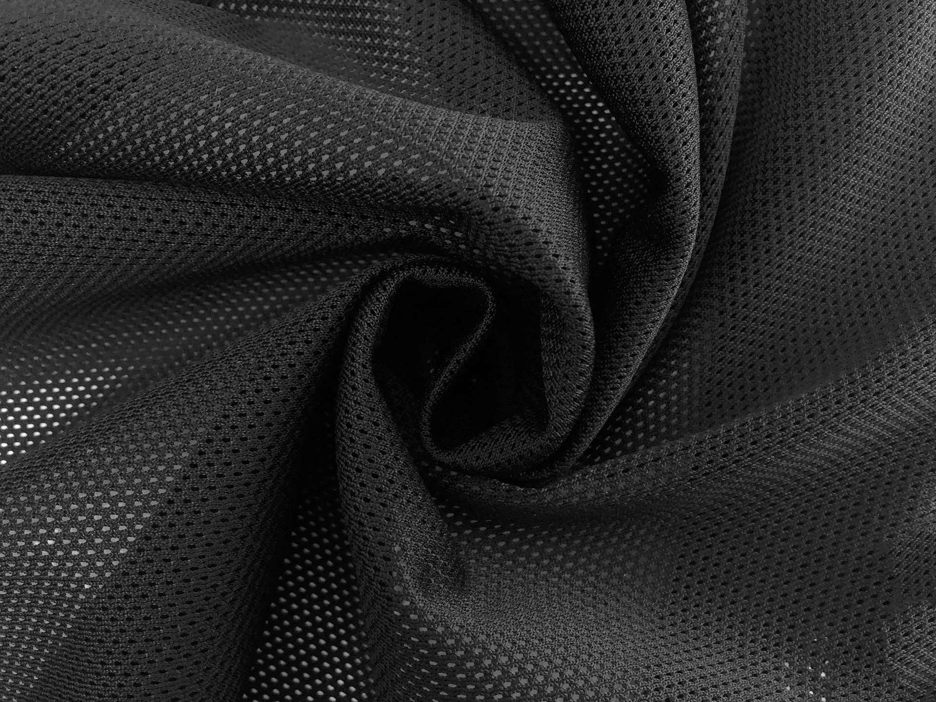 Polyester Knit Mesh in Black